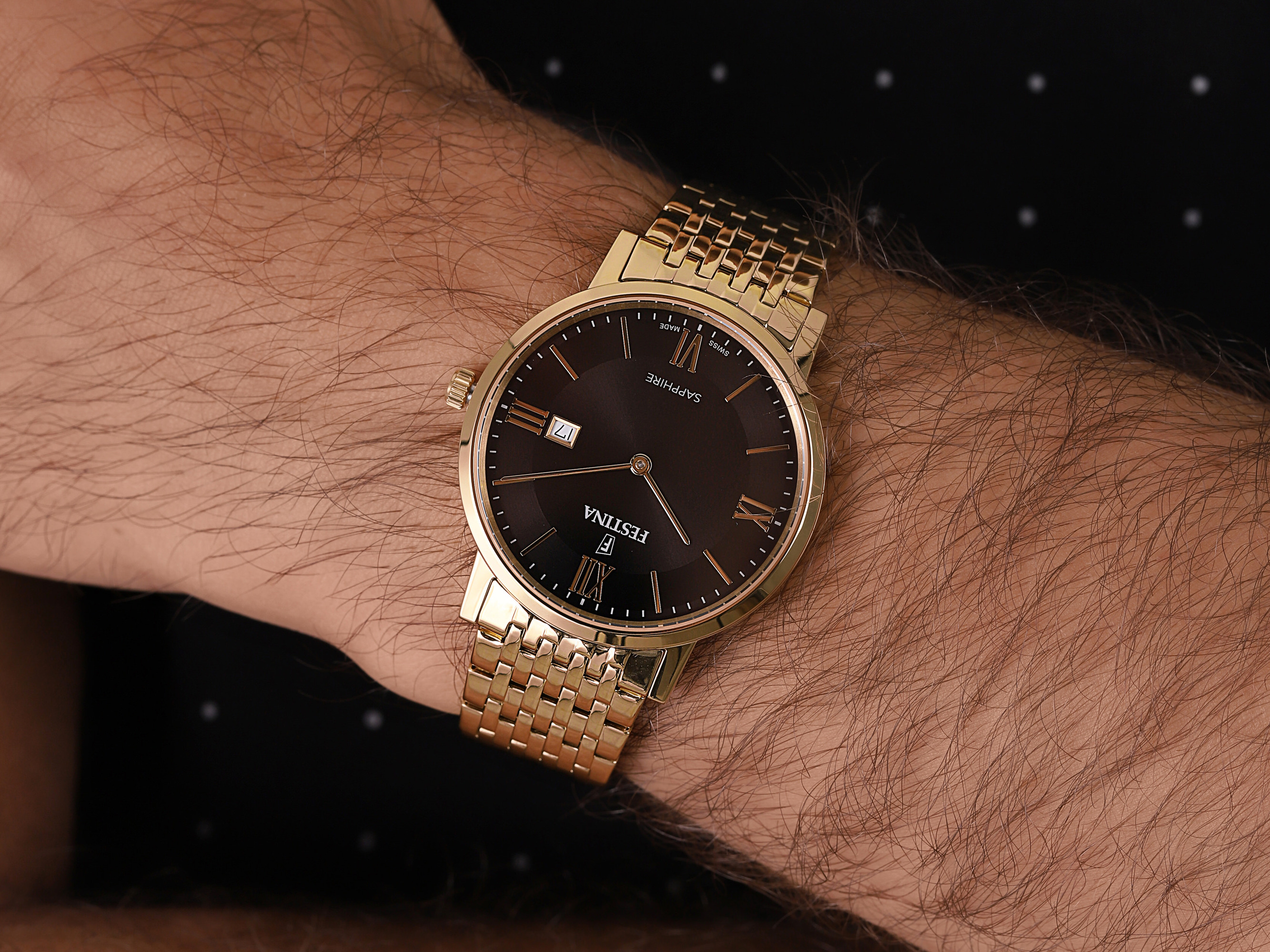 Festina F20020-3 Swiss Made zegarek klasyczny Classic - miniatura 4