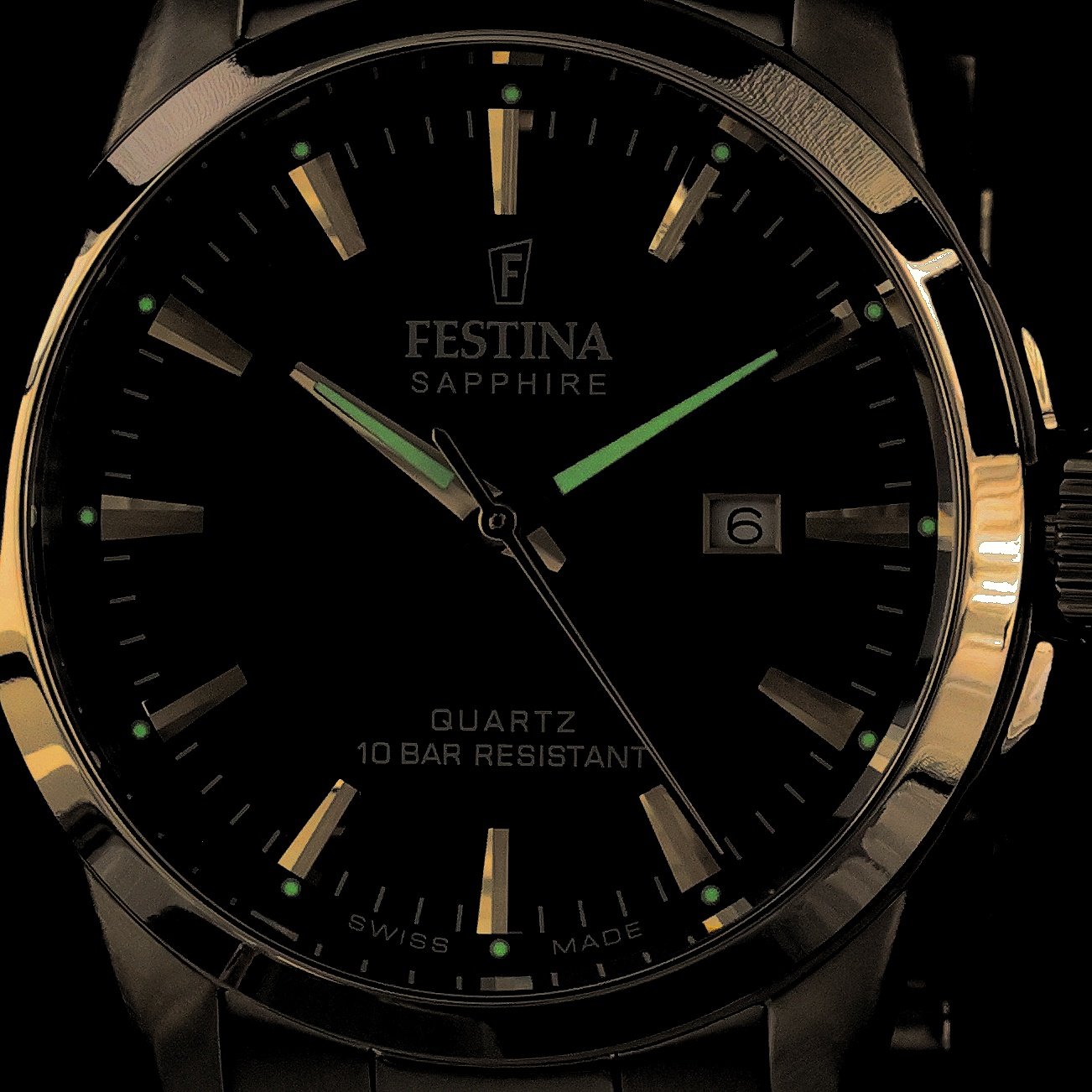 Festina F20024-4 zegarek srebrny klasyczny Classic bransoleta - miniatura 5