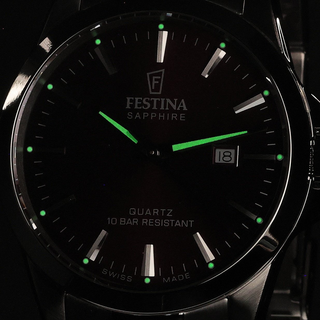 Festina F20024-7 zegarek srebrny klasyczny Classic bransoleta