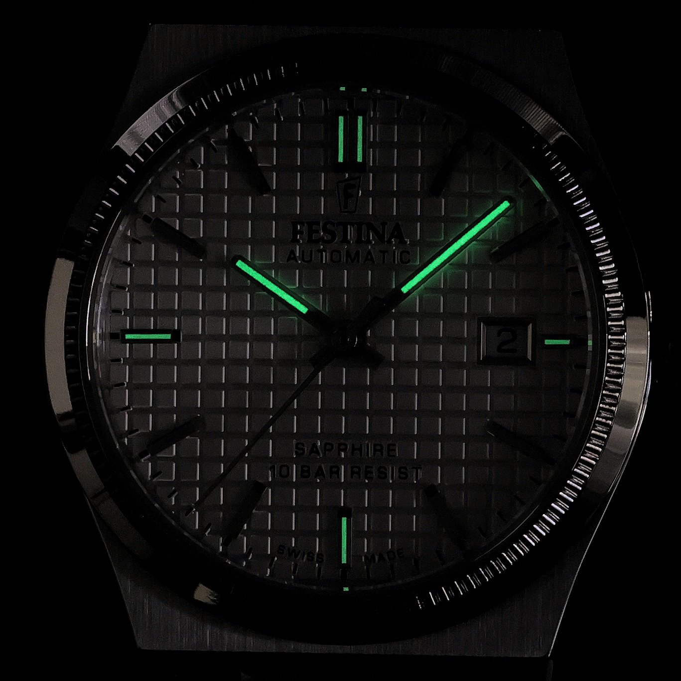 Festina F20028-1 Swiss Made Swiss Made zegarek męski elegancki szafirowe