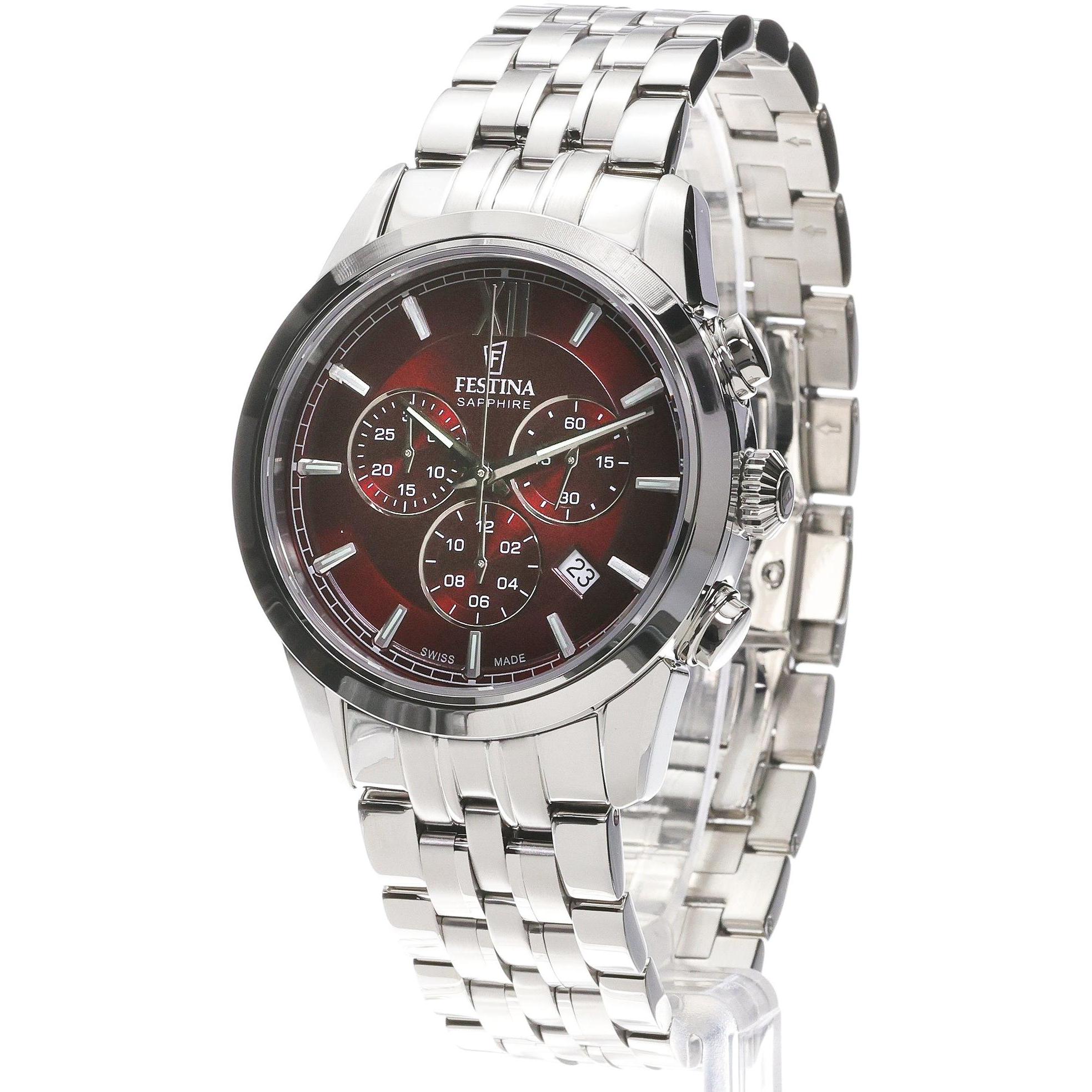 Festina F20040-5 Sport Chrono Sport sportowy zegarek srebrny - miniatura 6