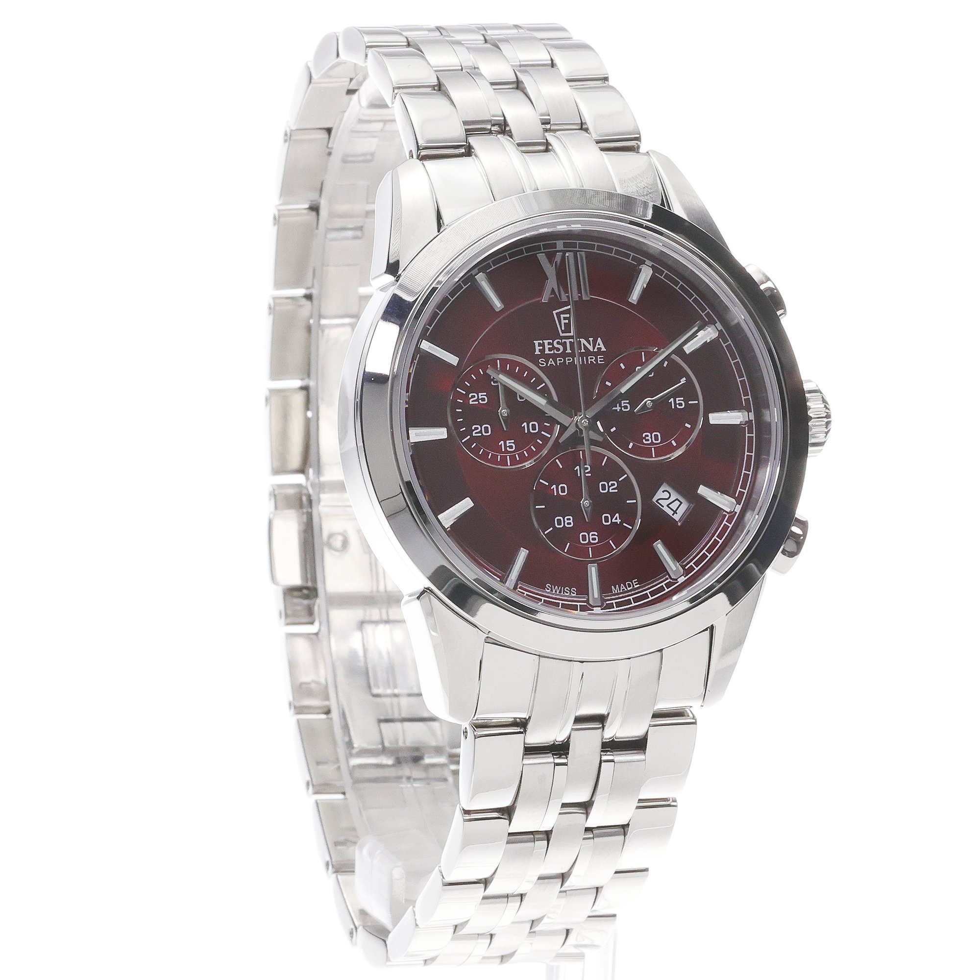 Festina F20040-5 Sport Chrono Sport sportowy zegarek srebrny - miniatura 3