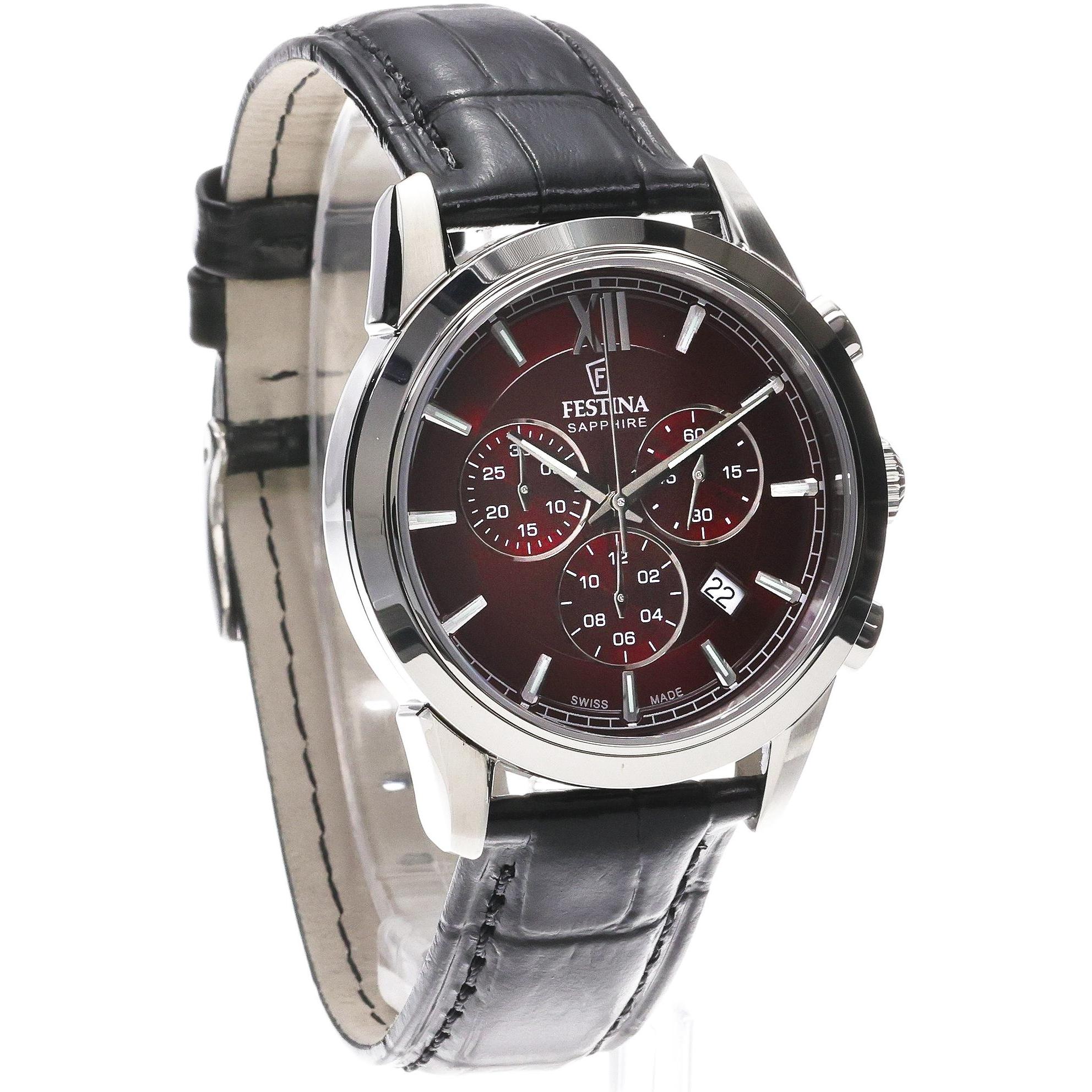 Festina F20041-5 Sport Sport Chrono zegarek męski klasyczny szafirowe - miniatura 3