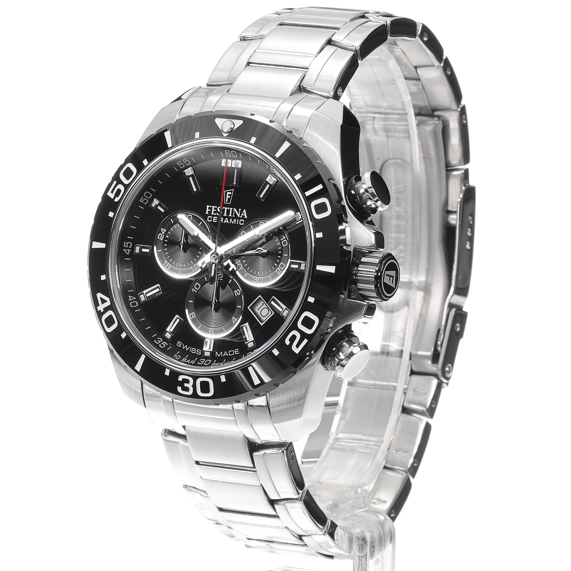 Festina F20042-4 Chronograph Diver Ceramic zegarek sportowy Chronograf - miniatura 2