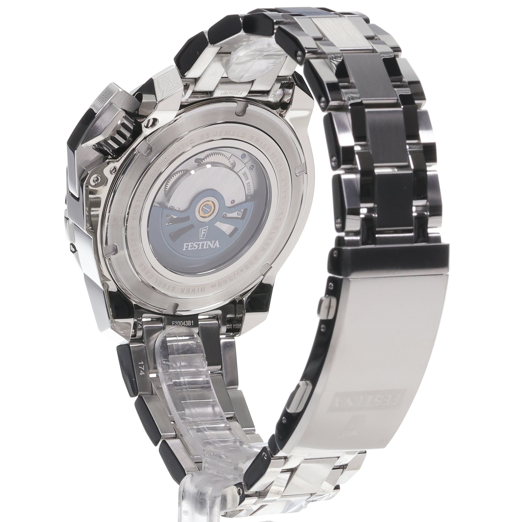 Festina F20043-4 zegarek męski klasyczny Automatic bransoleta