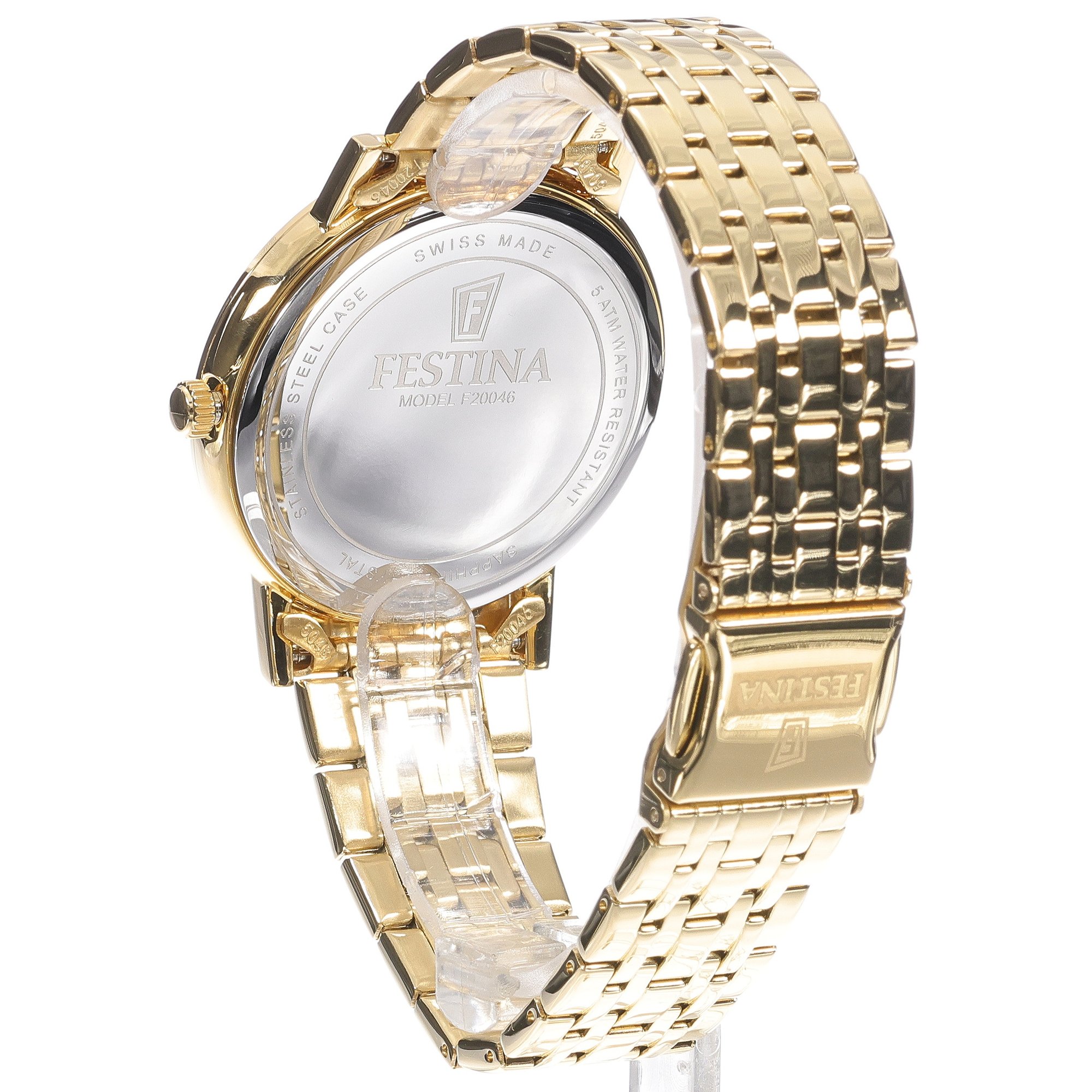 Festina F20046-1 męski zegarek Swiss Made bransoleta - miniatura 4