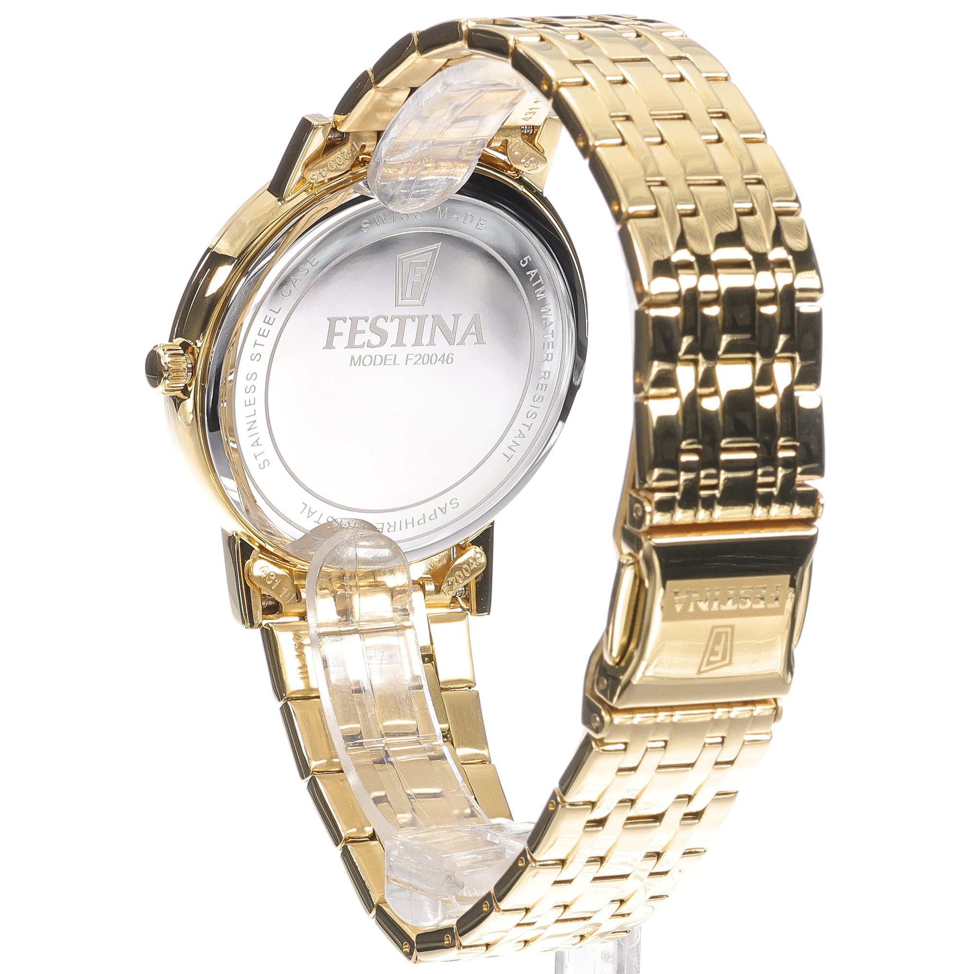 Festina F20046-3 męski zegarek Swiss Made bransoleta