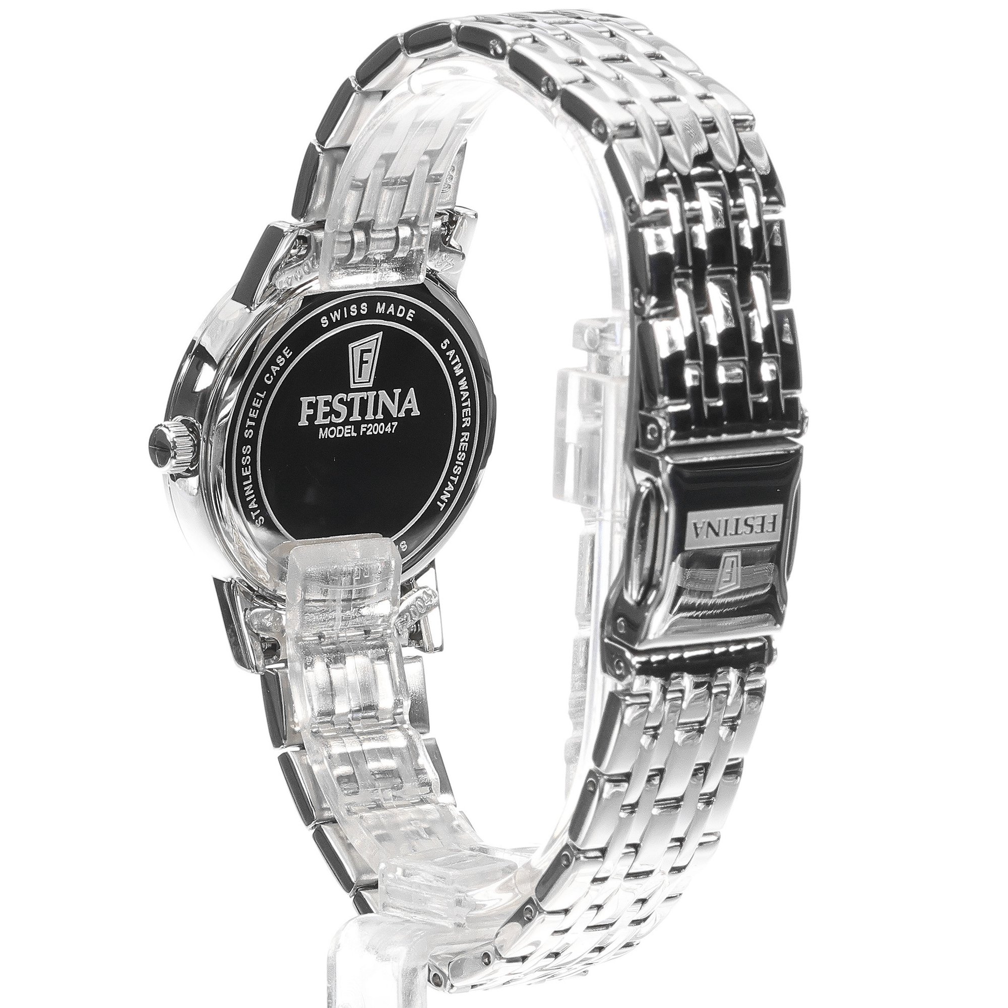 Festina F20047-3 damski zegarek Swiss Made bransoleta