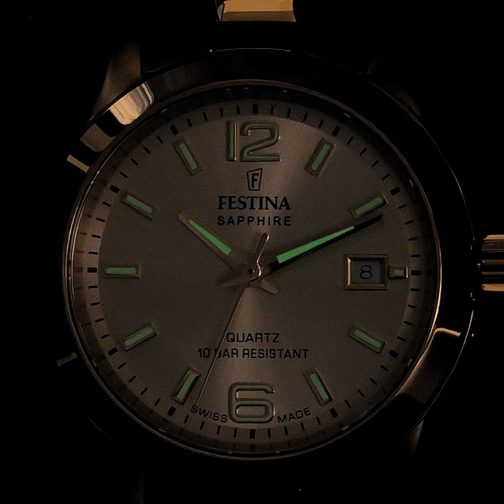 Festina F20050-2 zegarek złoty klasyczny Classic bransoleta