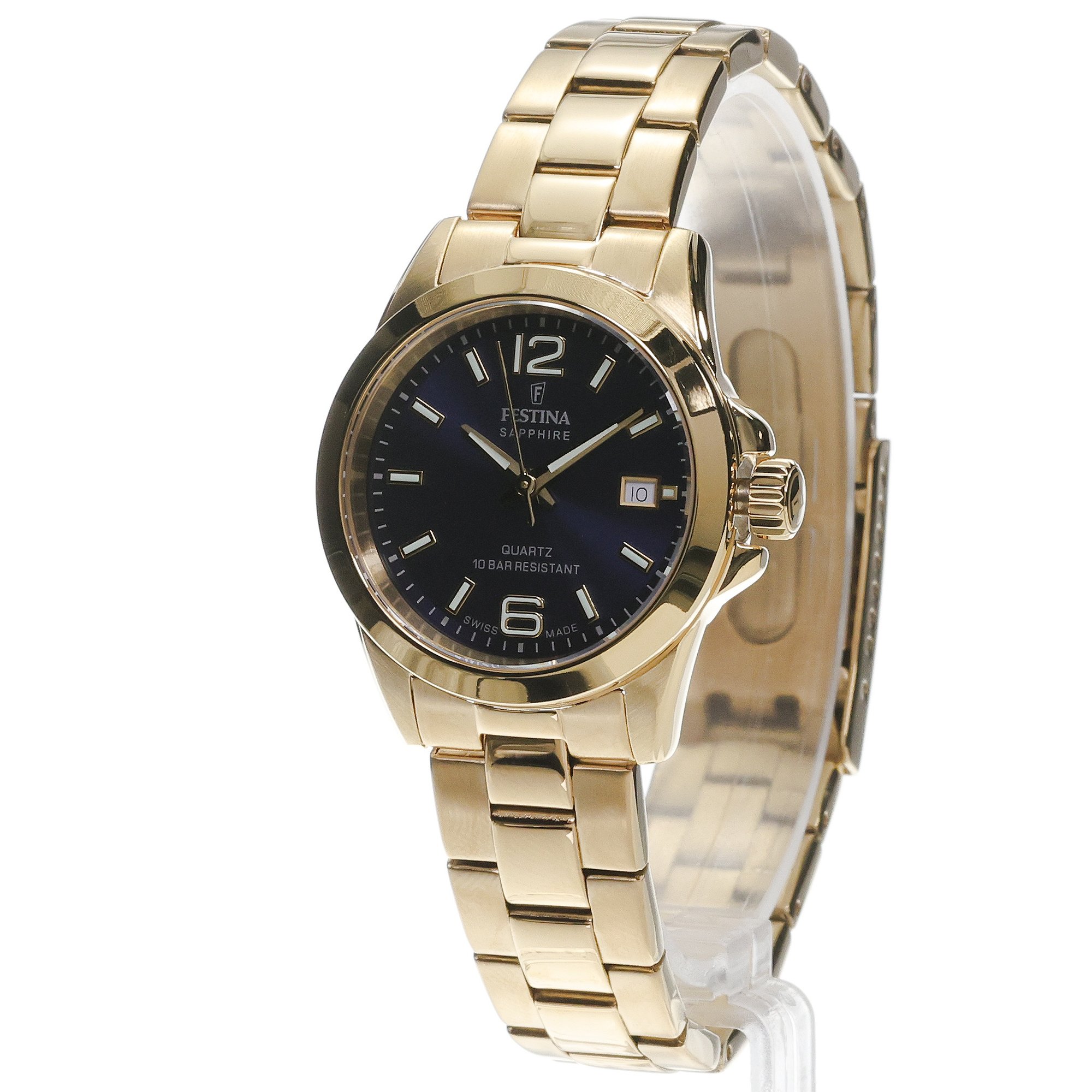 Festina F20050-3 zegarek złoty klasyczny Classic bransoleta