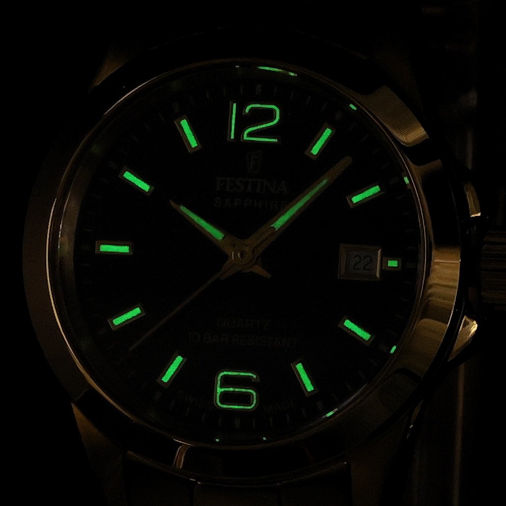 Festina F20050-4 zegarek złoty klasyczny Classic bransoleta