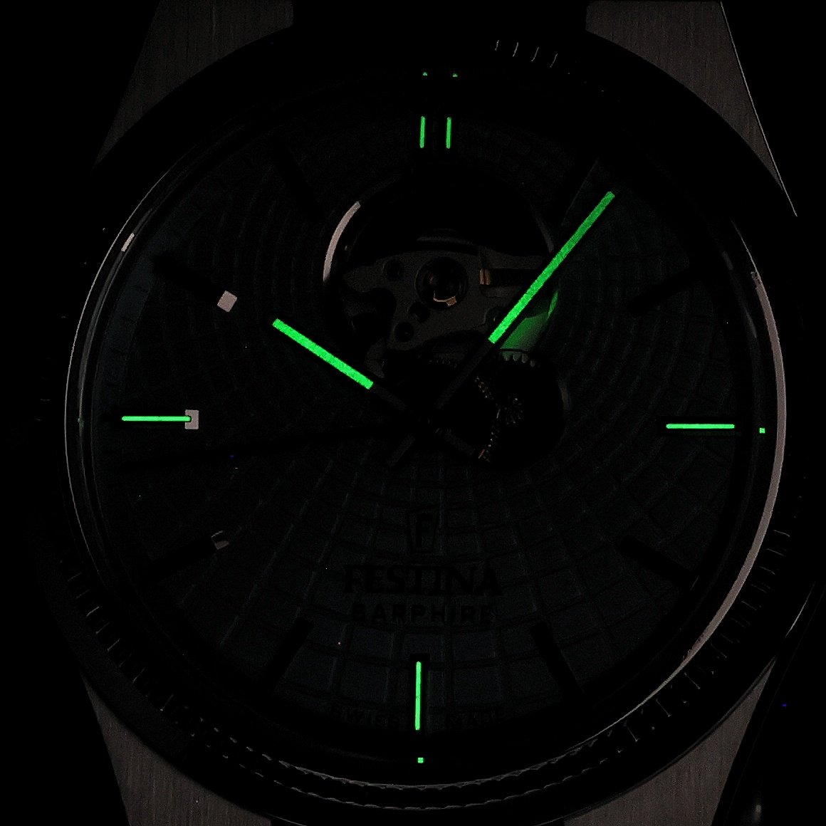 Festina F20053-5 Rive Swiss Made Automatic Swiss Made klasyczny zegarek srebrny - miniatura 5