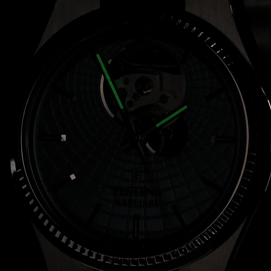 Festina F20054-4 Rive Automatic Swiss Made Automatic klasyczny zegarek srebrny