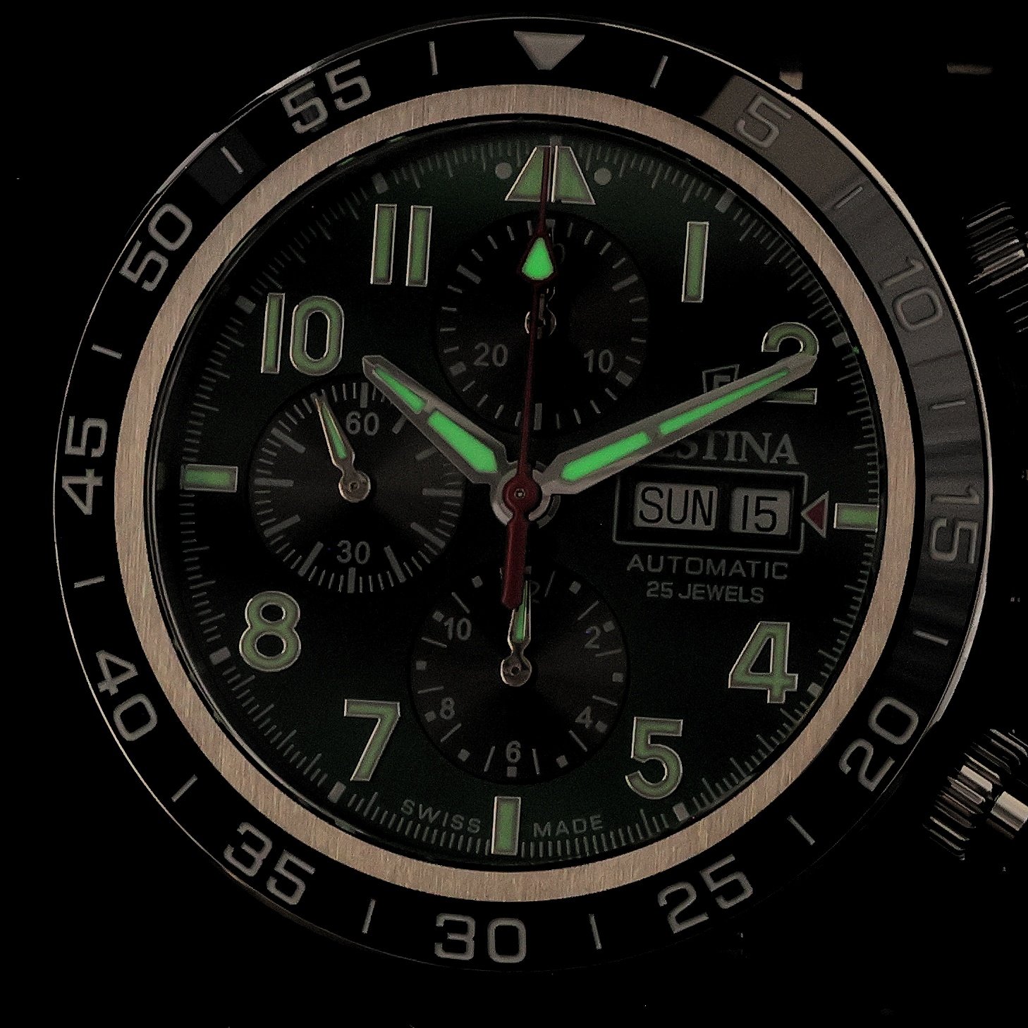 Festina F20055-2 Automatic Aviator North Chrono Automatic zegarek męski sportowy szafirowe - miniatura 5
