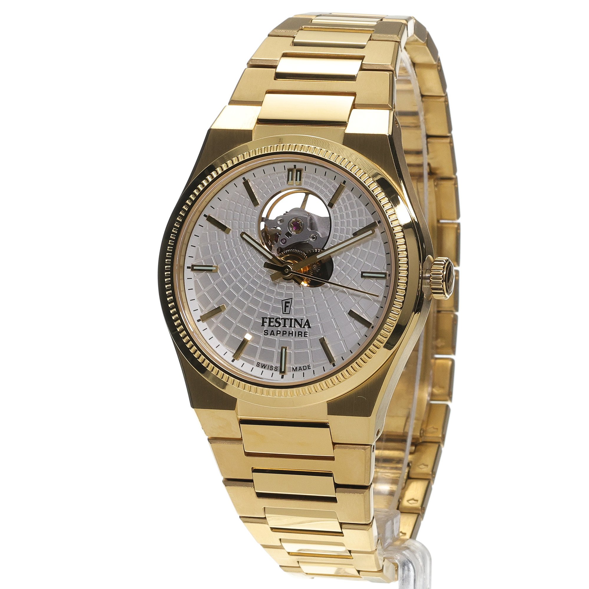 Festina F20062-1 Automatic Rive Automatic Swiss Made zegarek męski klasyczny szafirowe
