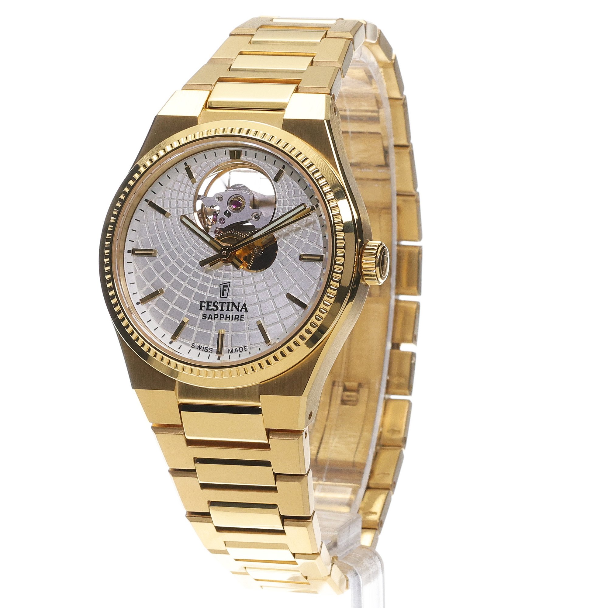Festina F20064-1 Automatic Rive Automatic Swiss Made zegarek damski klasyczny szafirowe