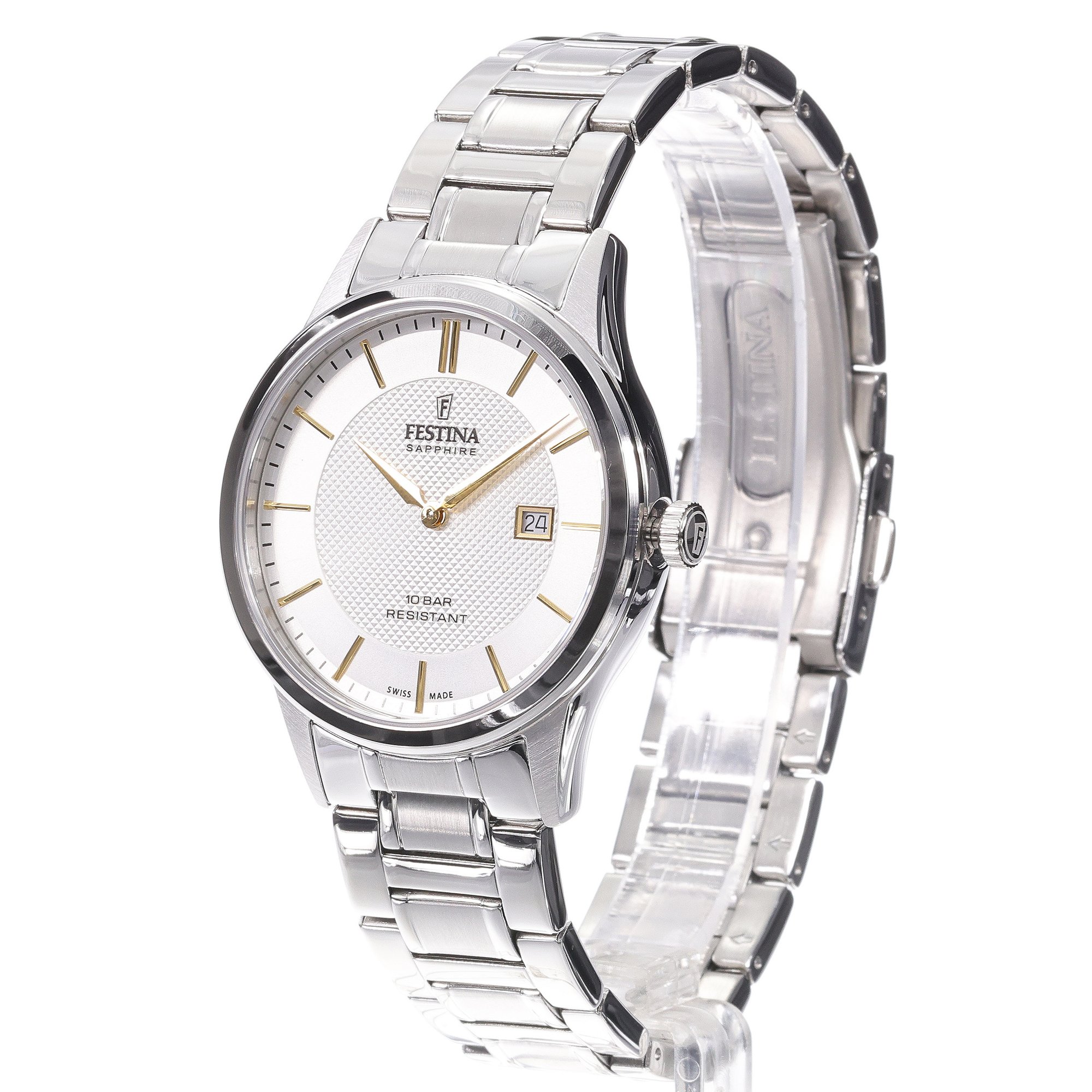 Festina F20067-2 zegarek klasyczny Męskie