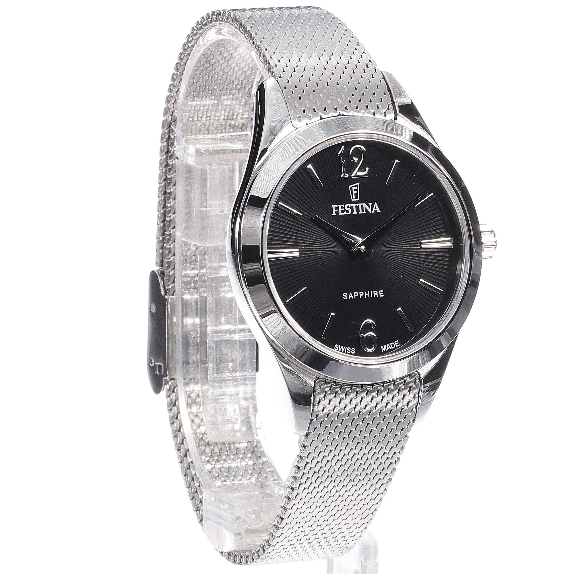 Festina F20076-5 zegarek srebrny klasyczny Damskie bransoleta - miniatura 3