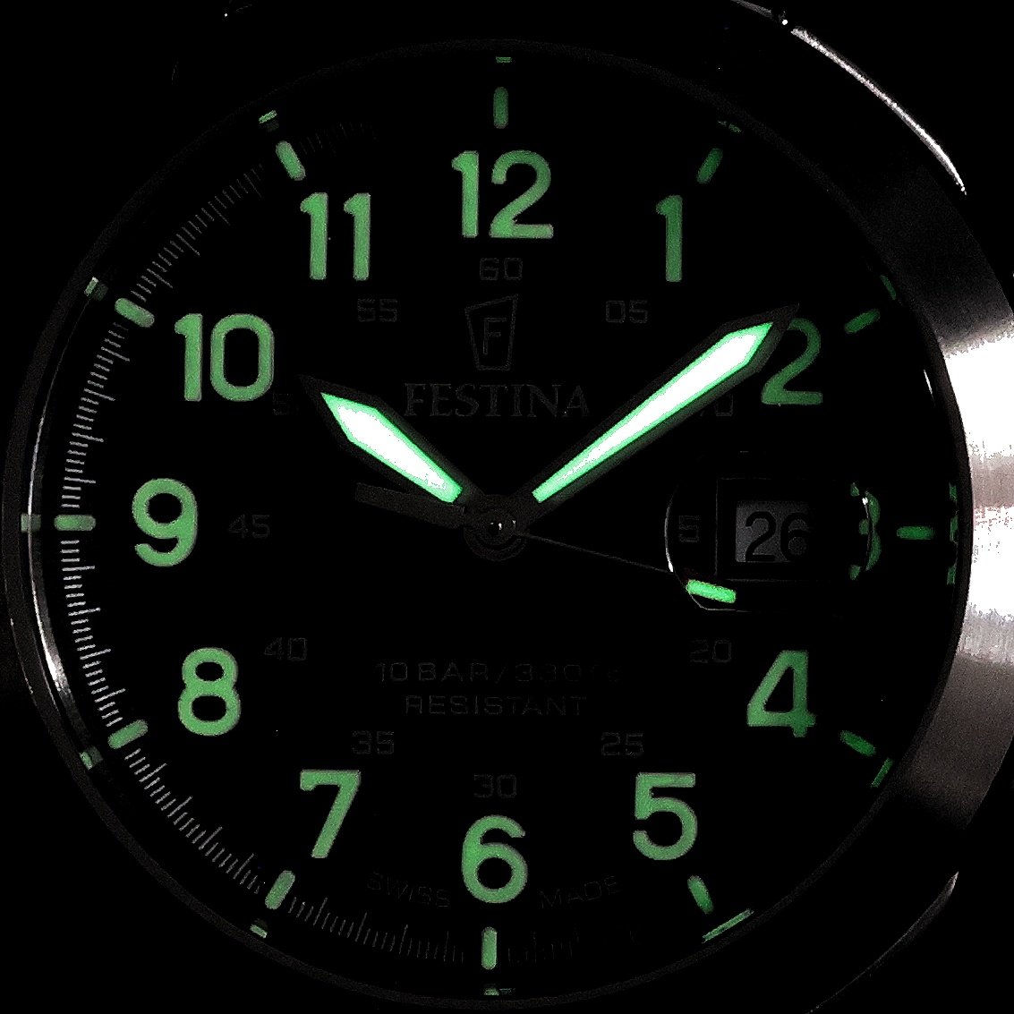 Festina F20081-3 Swiss Made klasyczny zegarek srebrny