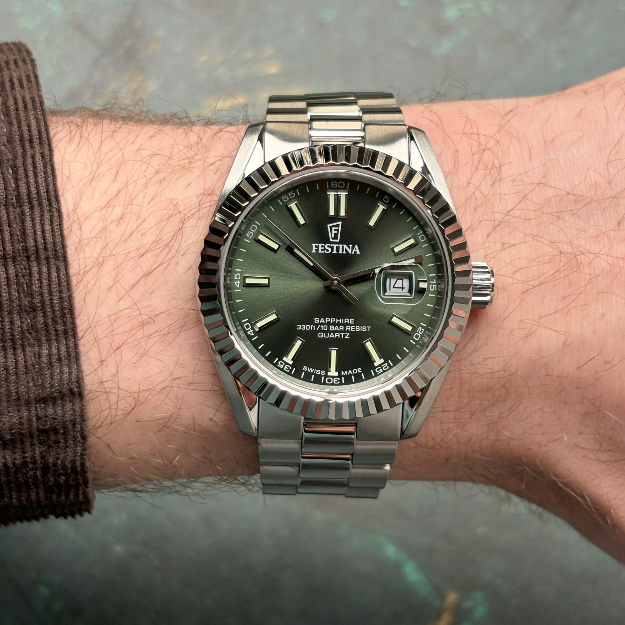 Festina F20084-C zegarek męski klasyczny Swiss Made bransoleta - miniatura 10