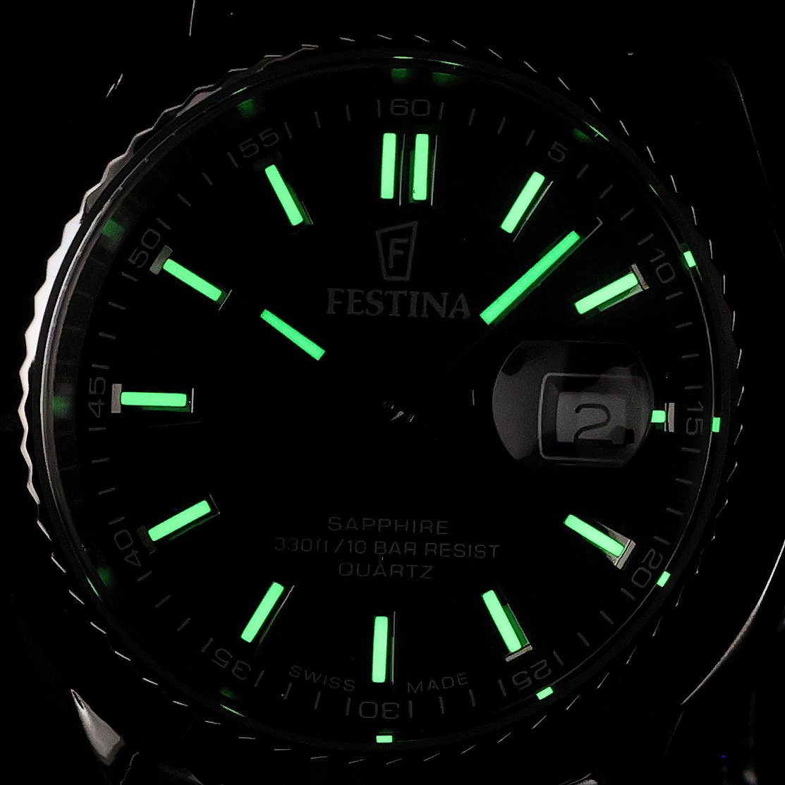 Festina F20084-D Classic Swiss Made Swiss Made klasyczny zegarek srebrny - miniatura 5