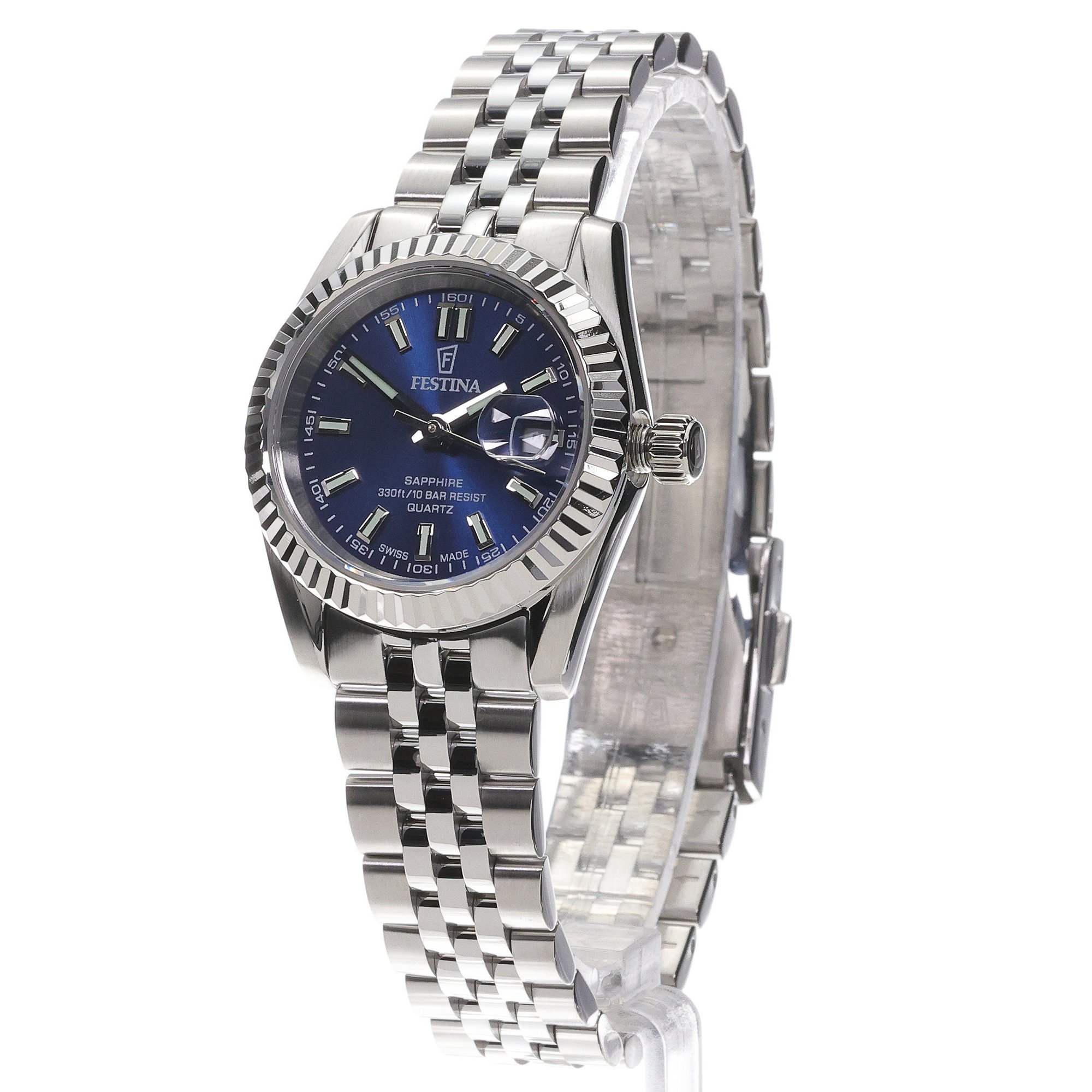 Festina F20087-4 Swiss Made Swiss Made Classic zegarek damski klasyczny szafirowe