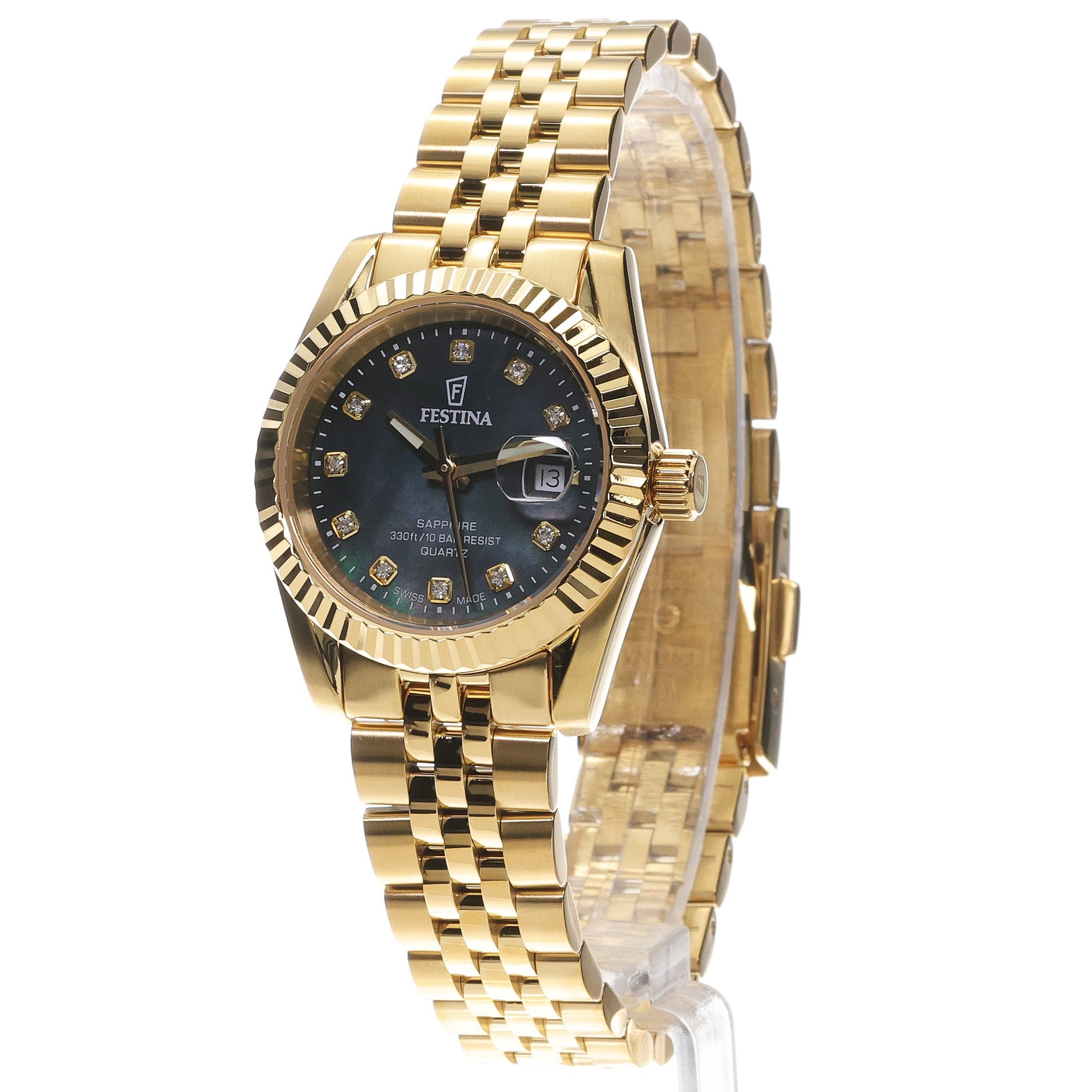 Festina F20089-3 Swiss Made Swiss Made Classic zegarek damski klasyczny szafirowe