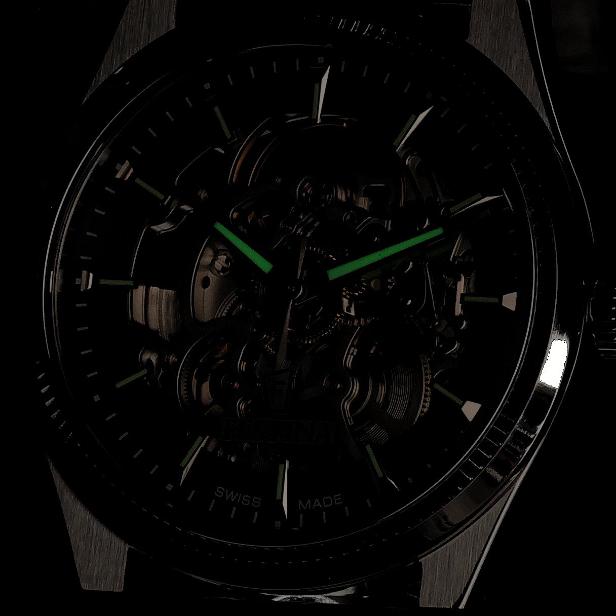 Festina F20095-3 Swiss Made Swiss Made Skeleton Automatic zegarek męski klasyczny szafirowe - miniatura 5