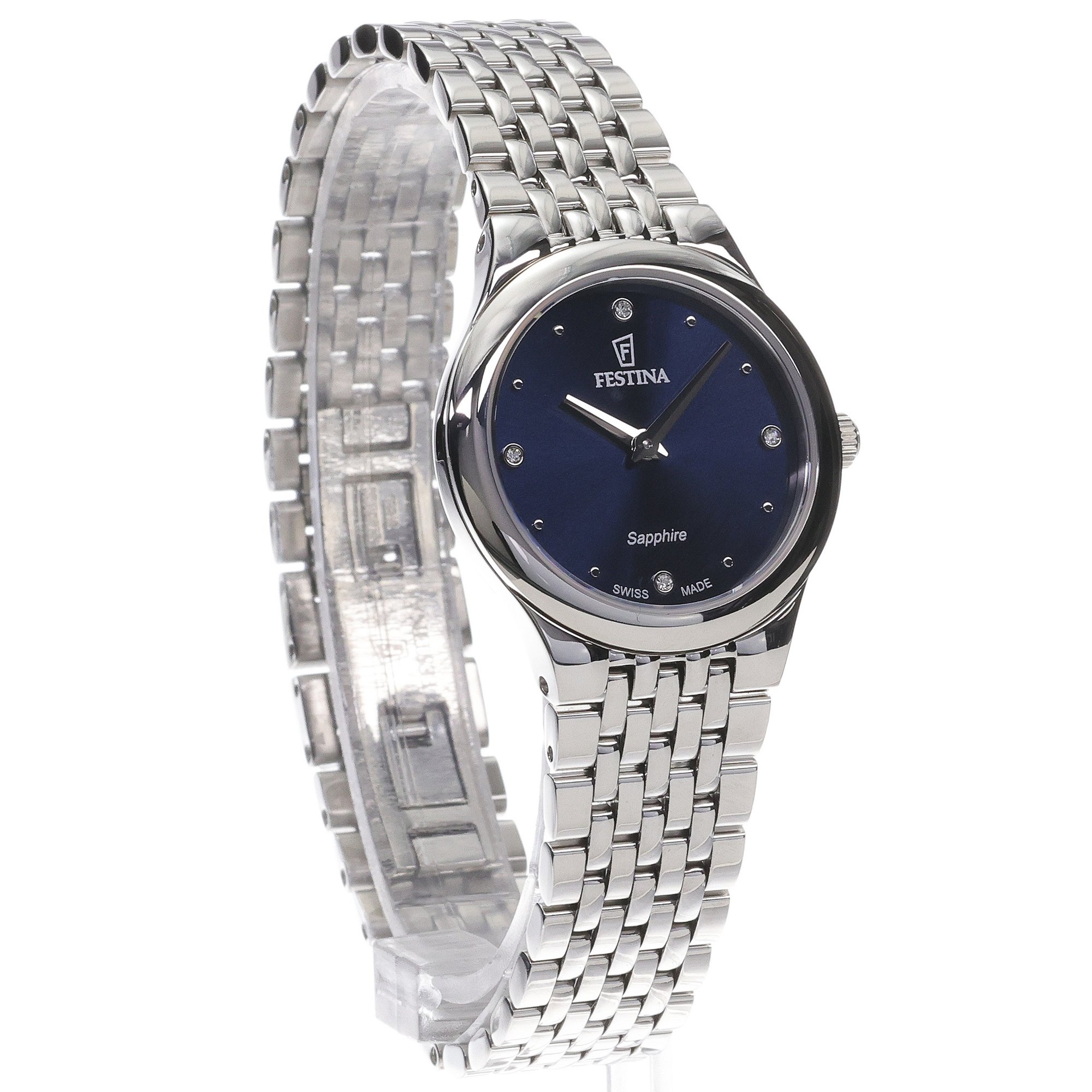 Festina F20096-3 zegarek srebrny klasyczny Damskie bransoleta - miniatura 3