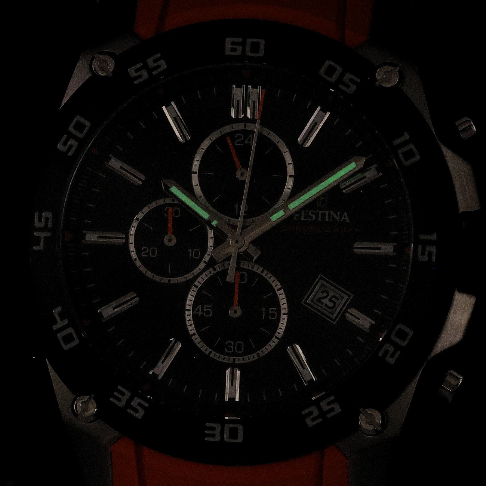 Festina F20330-4 zegarek srebrny sportowy Chronograf pasek - miniatura 5