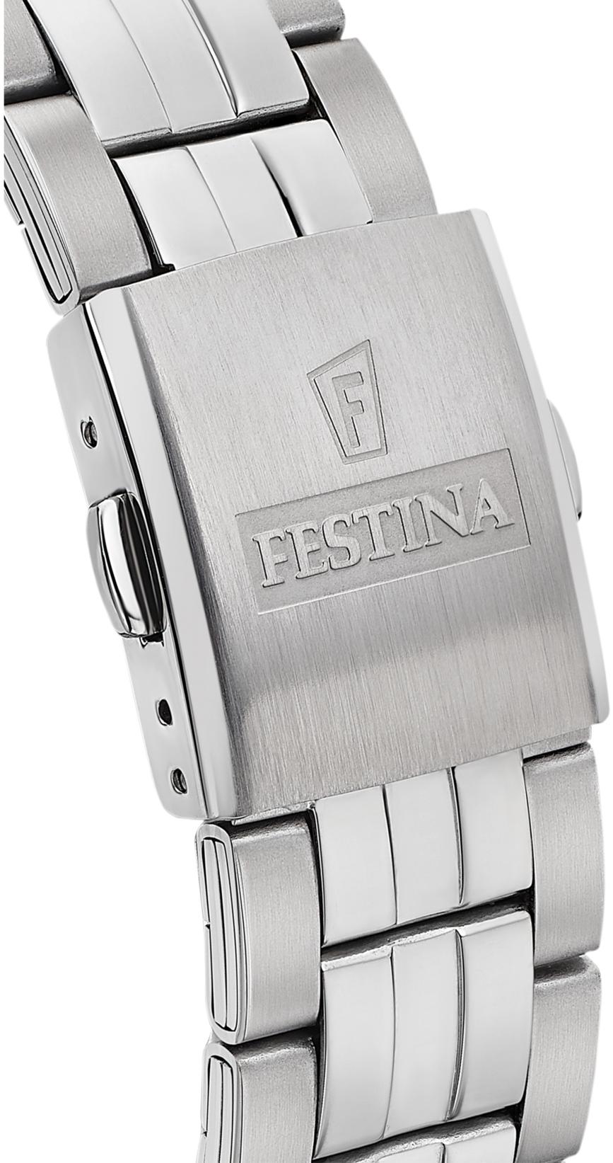 Festina F20425-6 zegarek srebrny klasyczny Classic bransoleta