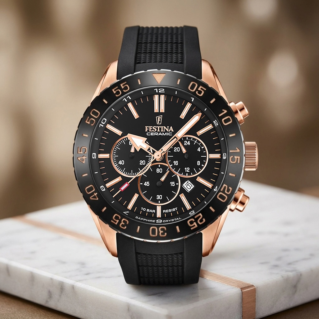 Festina F20516-2 Ceramic zegarek sportowy Chronograf