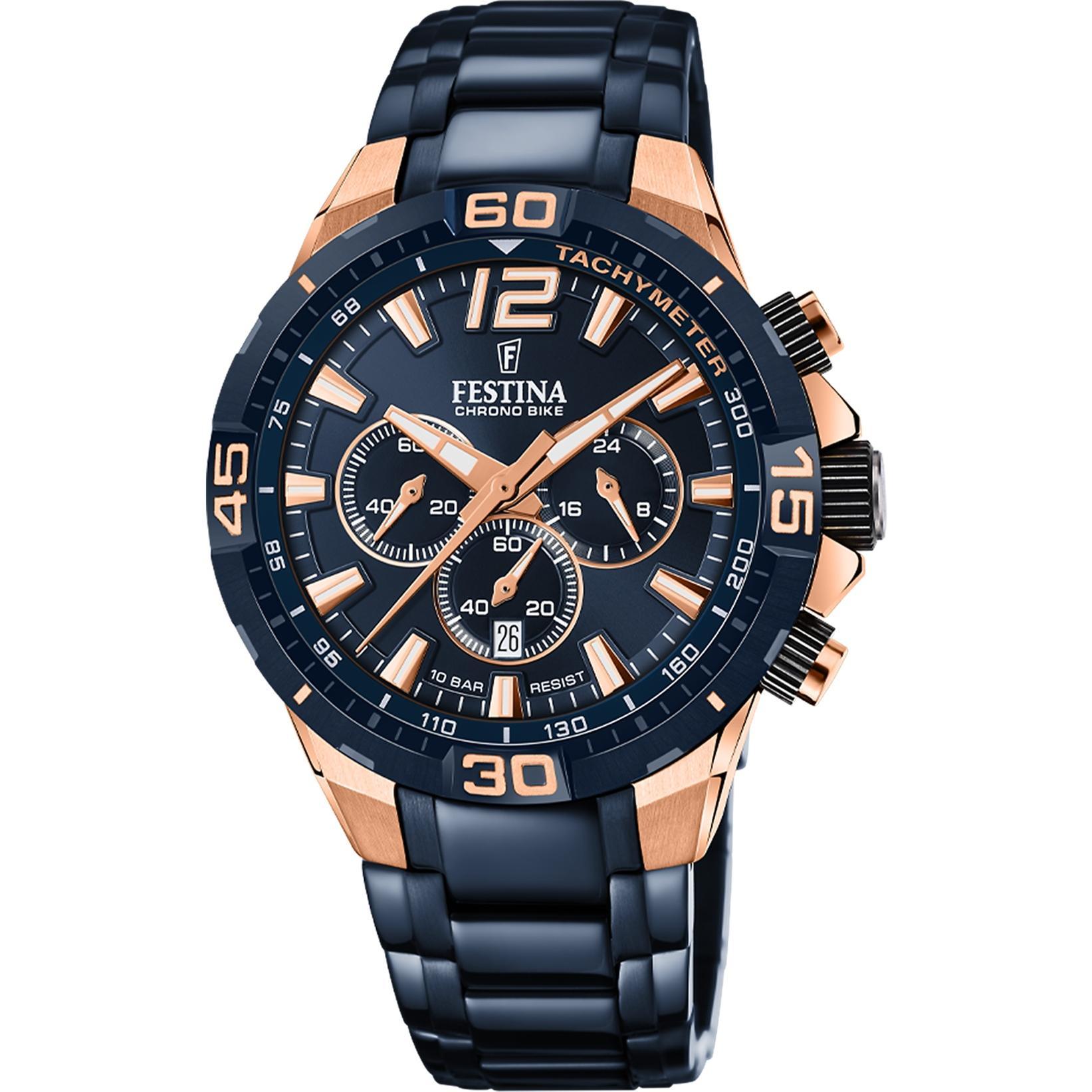Festina F20524-1 zegarek męski sportowy Chrono Bike bransoleta - miniatura 8