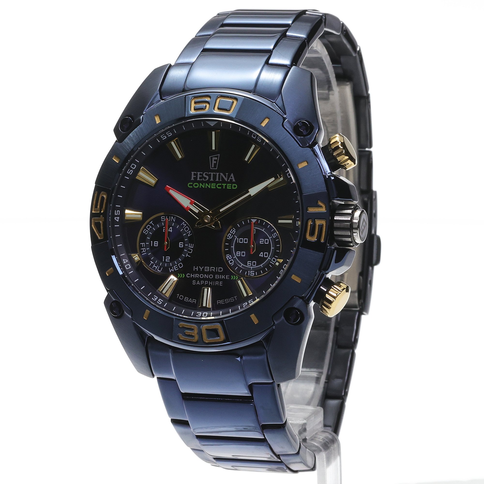 Festina F20547-2 CHRONO BIKE HYBRID Connected sportowy smartwatch niebieski - miniatura 2