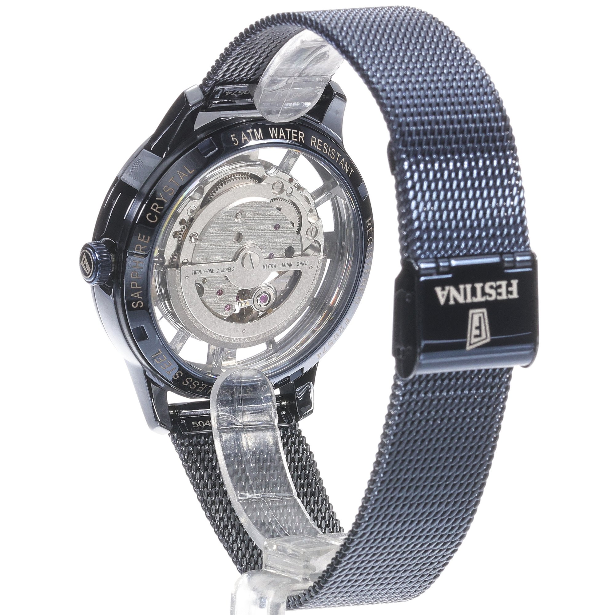 Festina F20574-1 męski zegarek Automatic bransoleta - miniatura 4