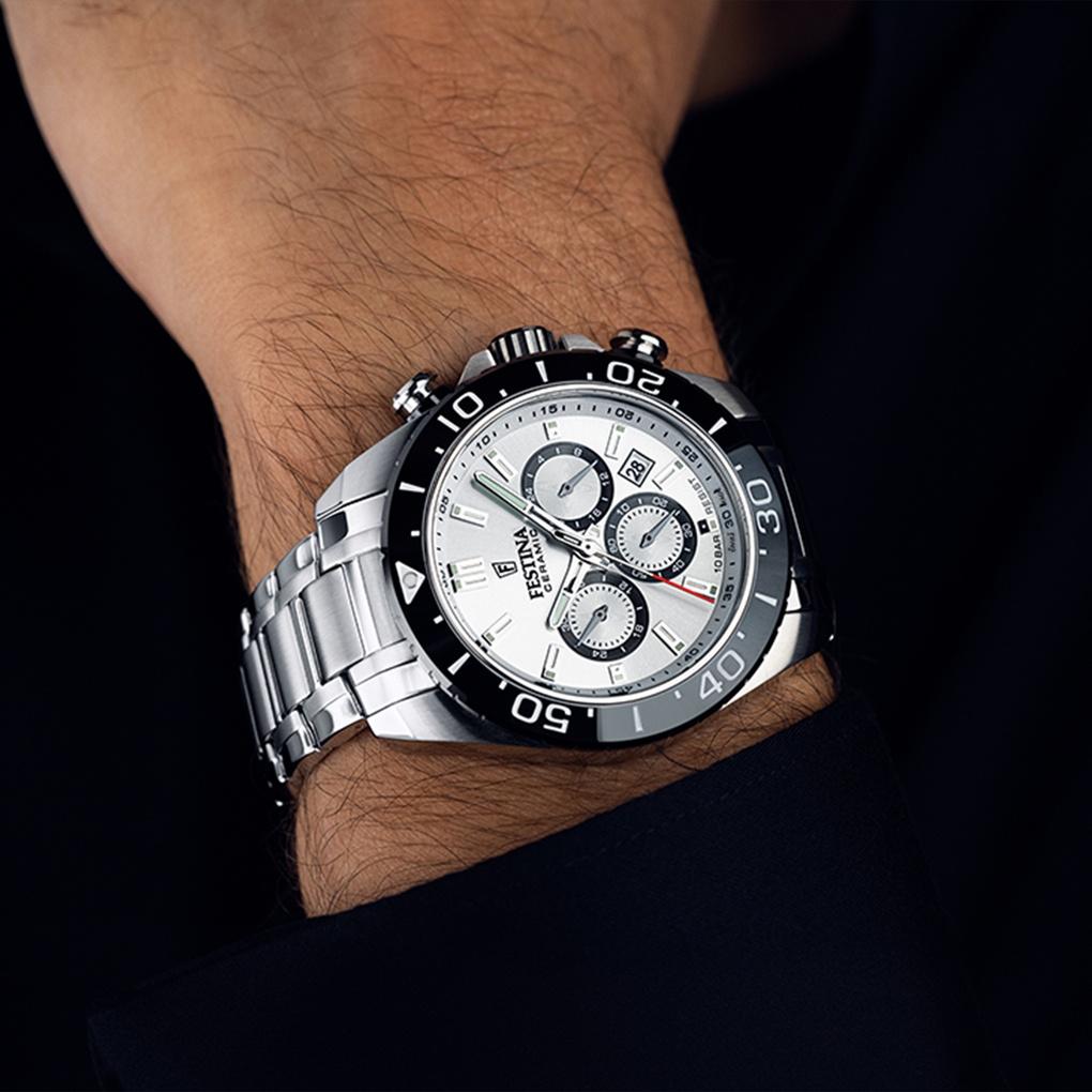 Festina F20575-1 Ceramic Chrono zegarek sportowy Ceramic - miniatura 4
