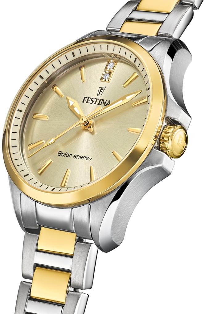 Festina F20655-3 damski zegarek Solar Energy bransoleta - miniatura 3
