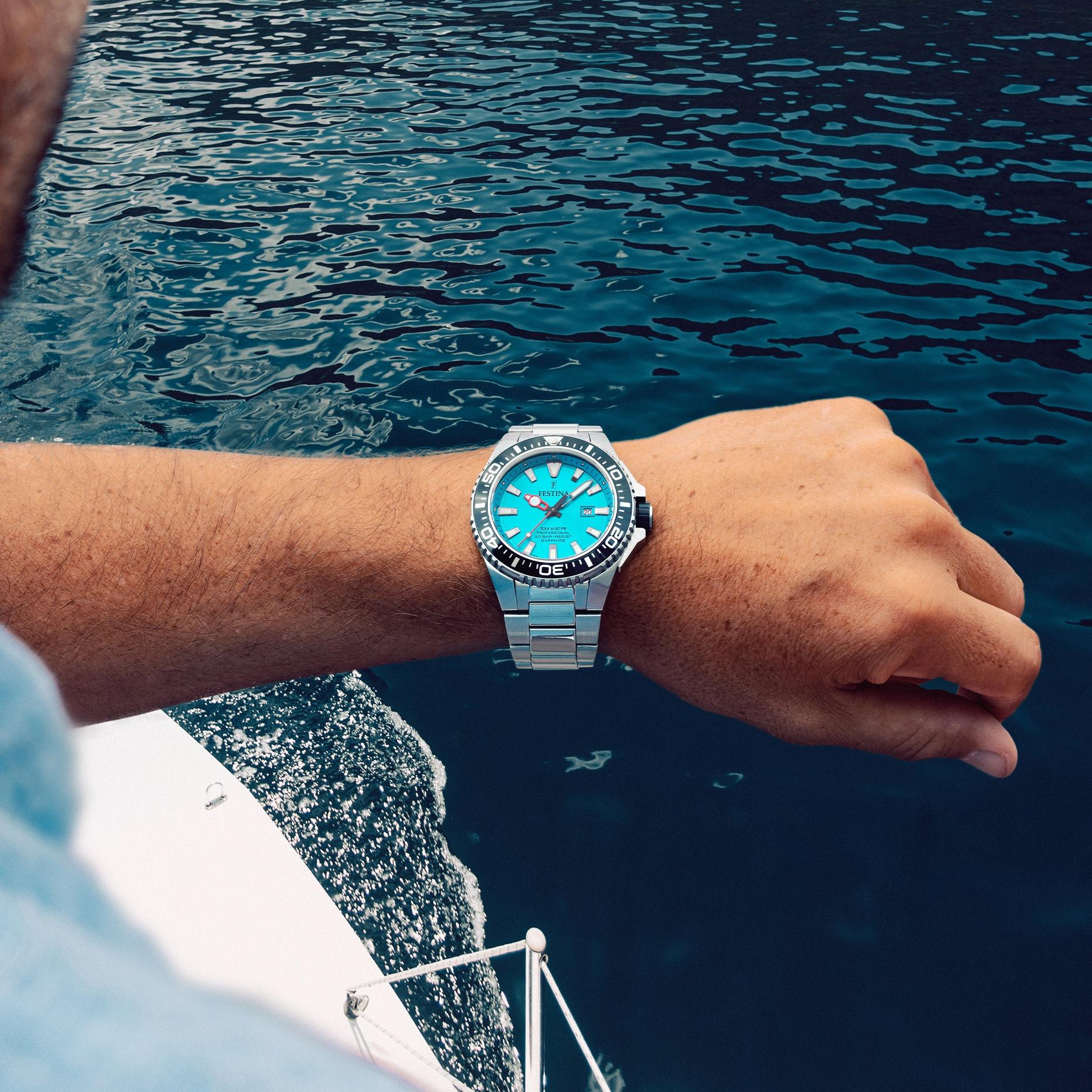 Festina F20663-5 męski zegarek Diver bransoleta - miniatura 3