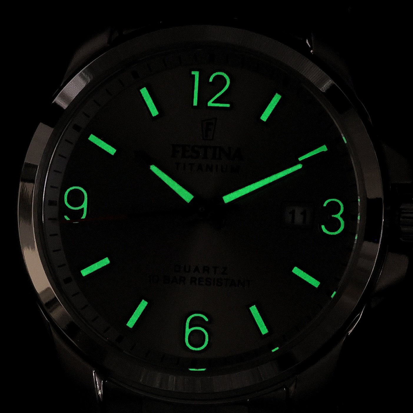 Festina F20696-2 zegarek srebrny klasyczny Titanium bransoleta - miniatura 5