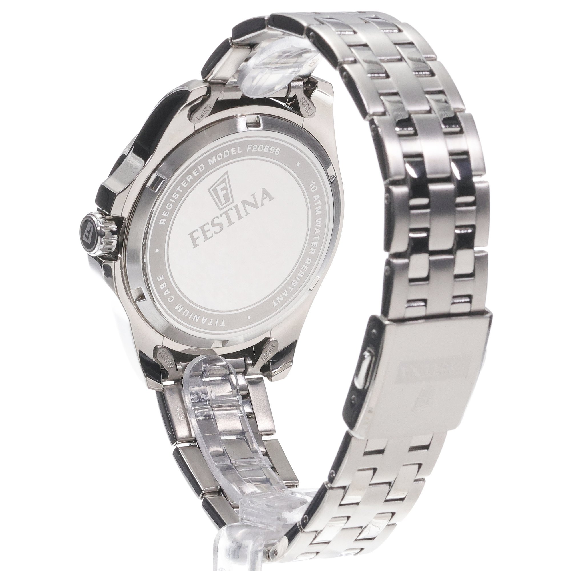Festina F20696-3 męski zegarek Titanium bransoleta