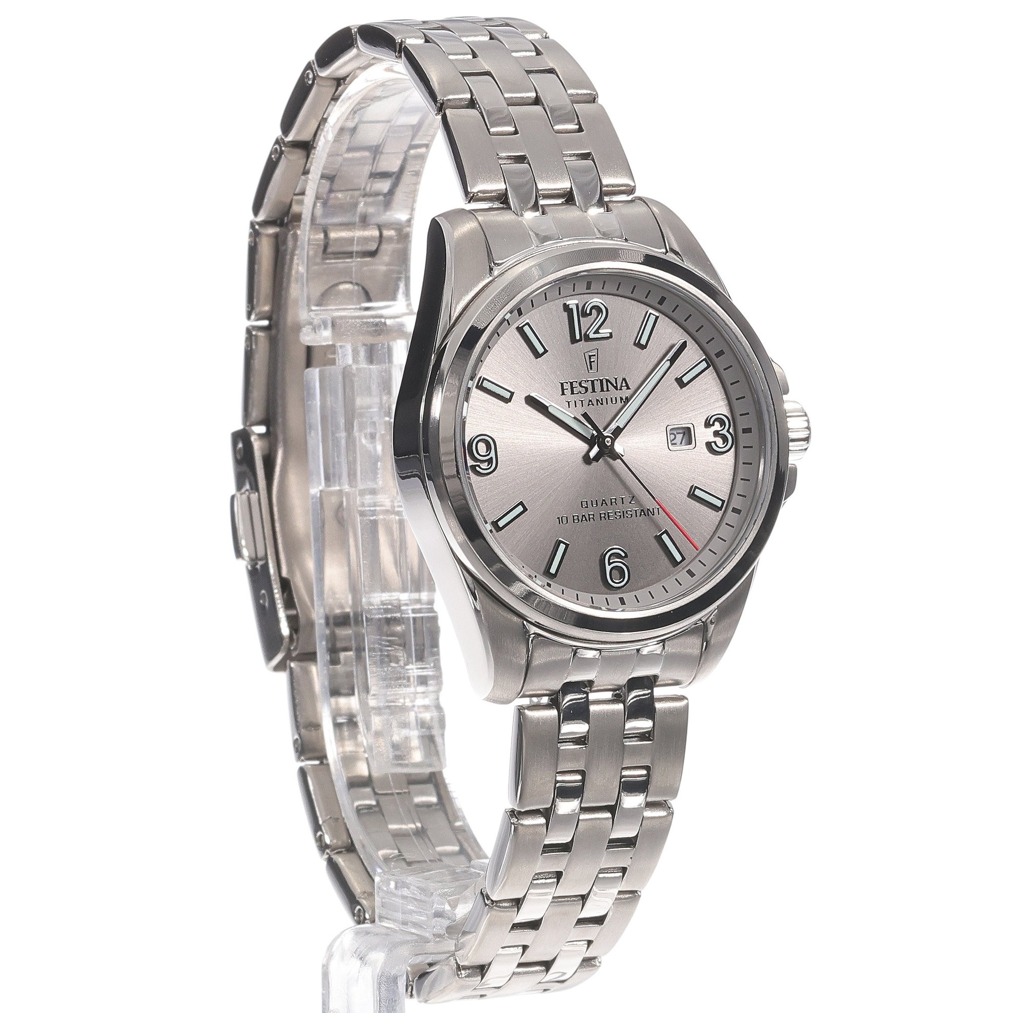 Festina F20697-2 damski zegarek Titanium bransoleta