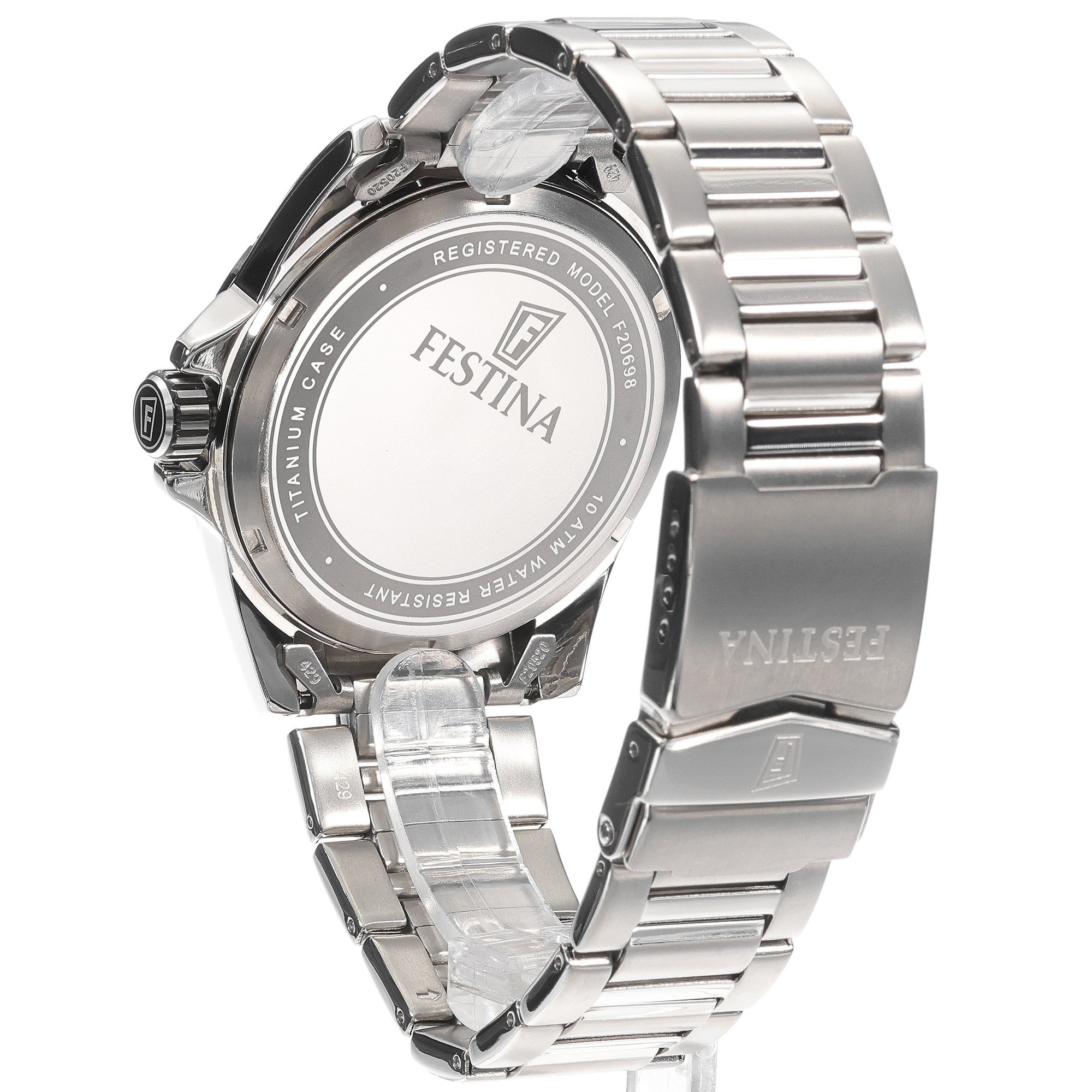 Festina F20698-1 męski zegarek Titanium bransoleta - miniatura 4