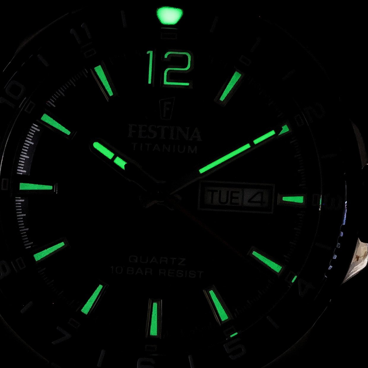 Festina F20698-2 zegarek szary klasyczny Titanium bransoleta
