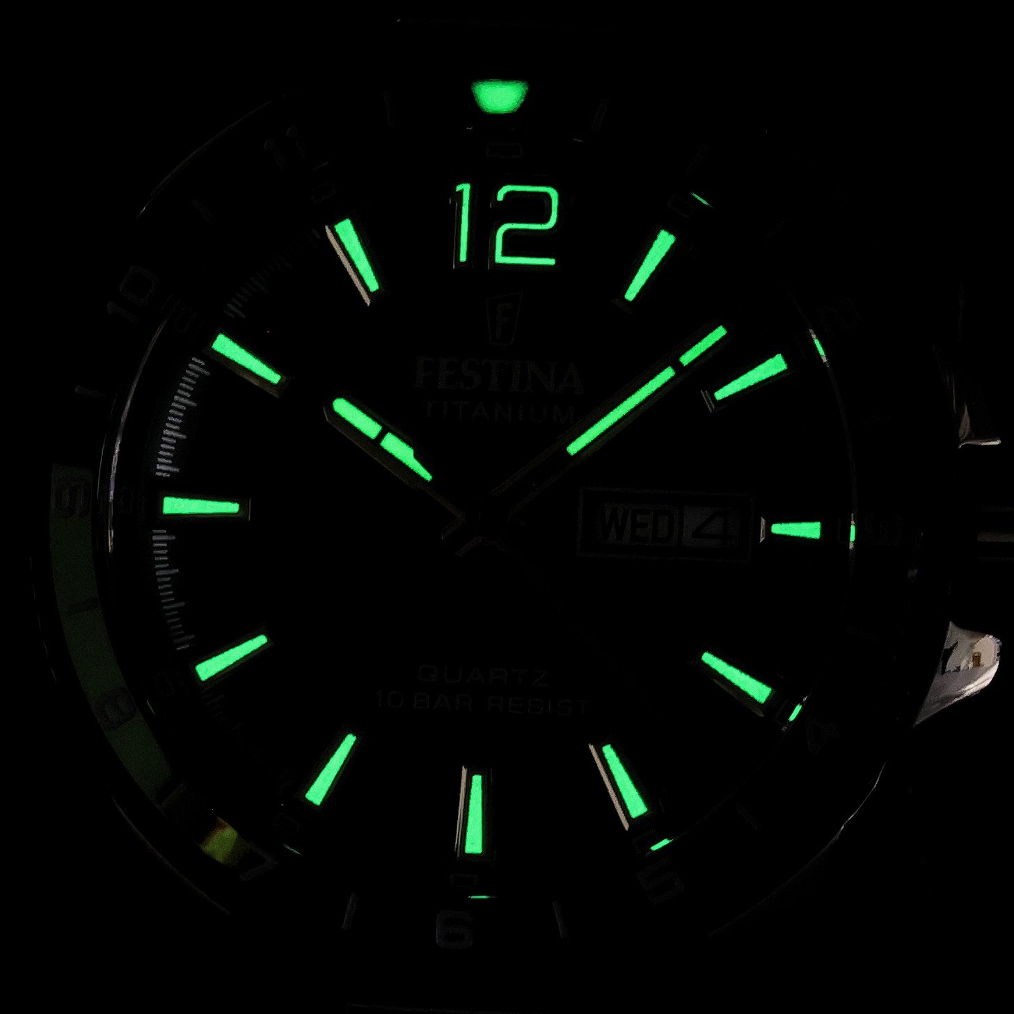 Festina F20698-3 zegarek szary klasyczny Titanium bransoleta