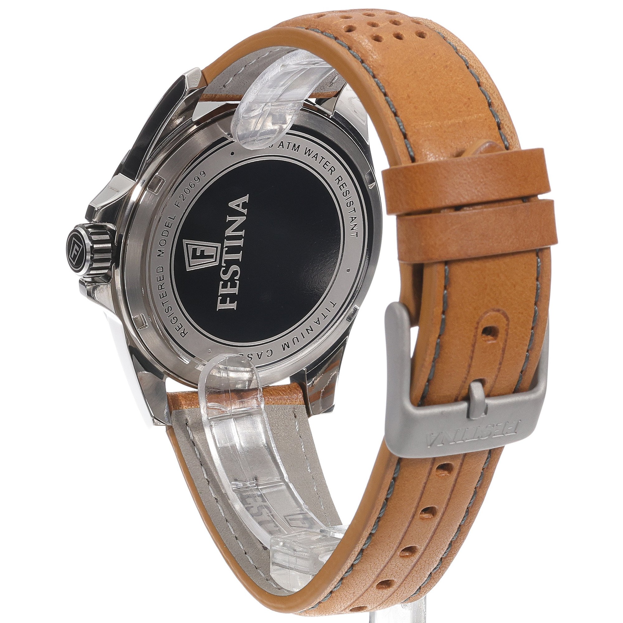 Festina F20699-1 męski zegarek Titanium pasek