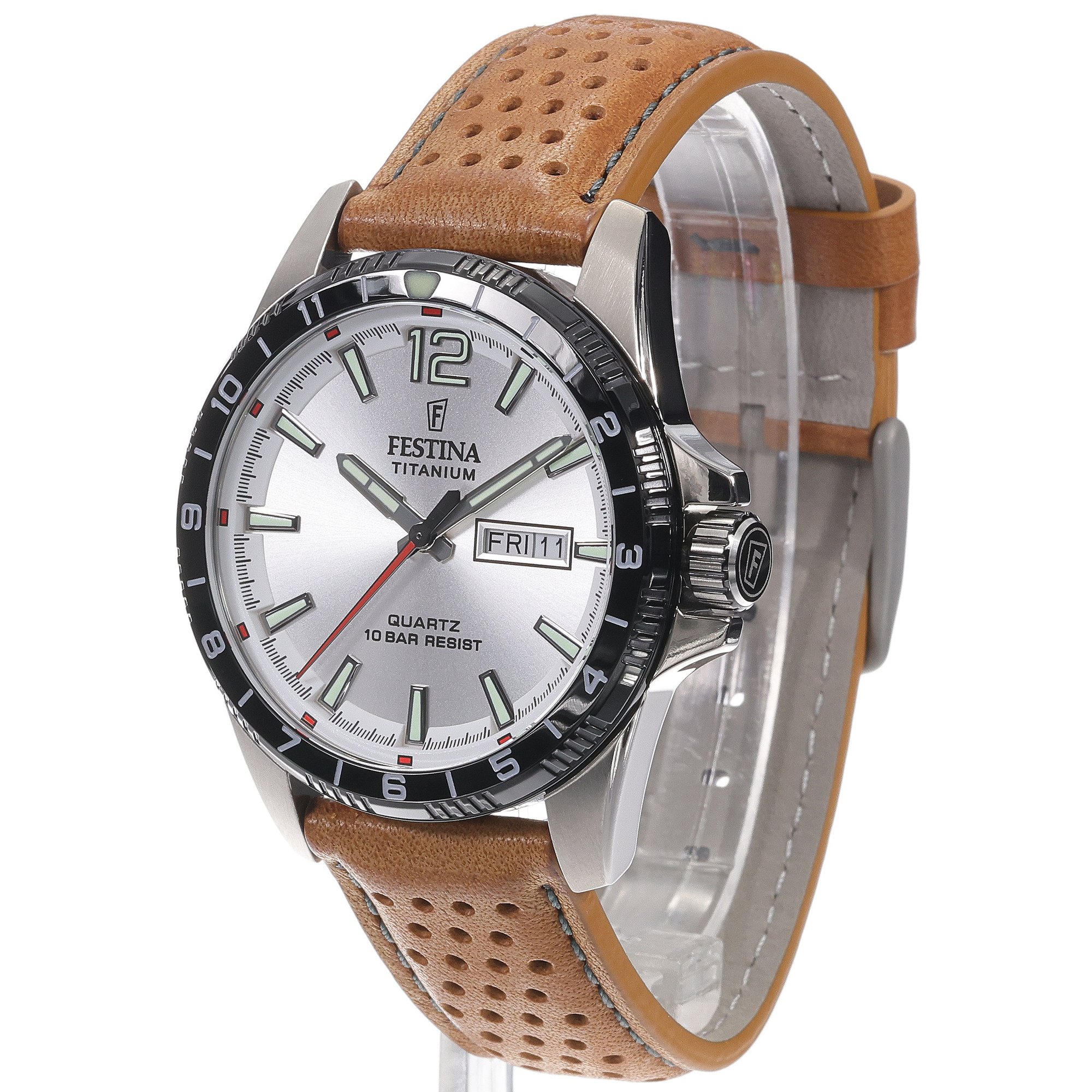 Festina F20699-1 Titanium Day Date zegarek klasyczny Titanium