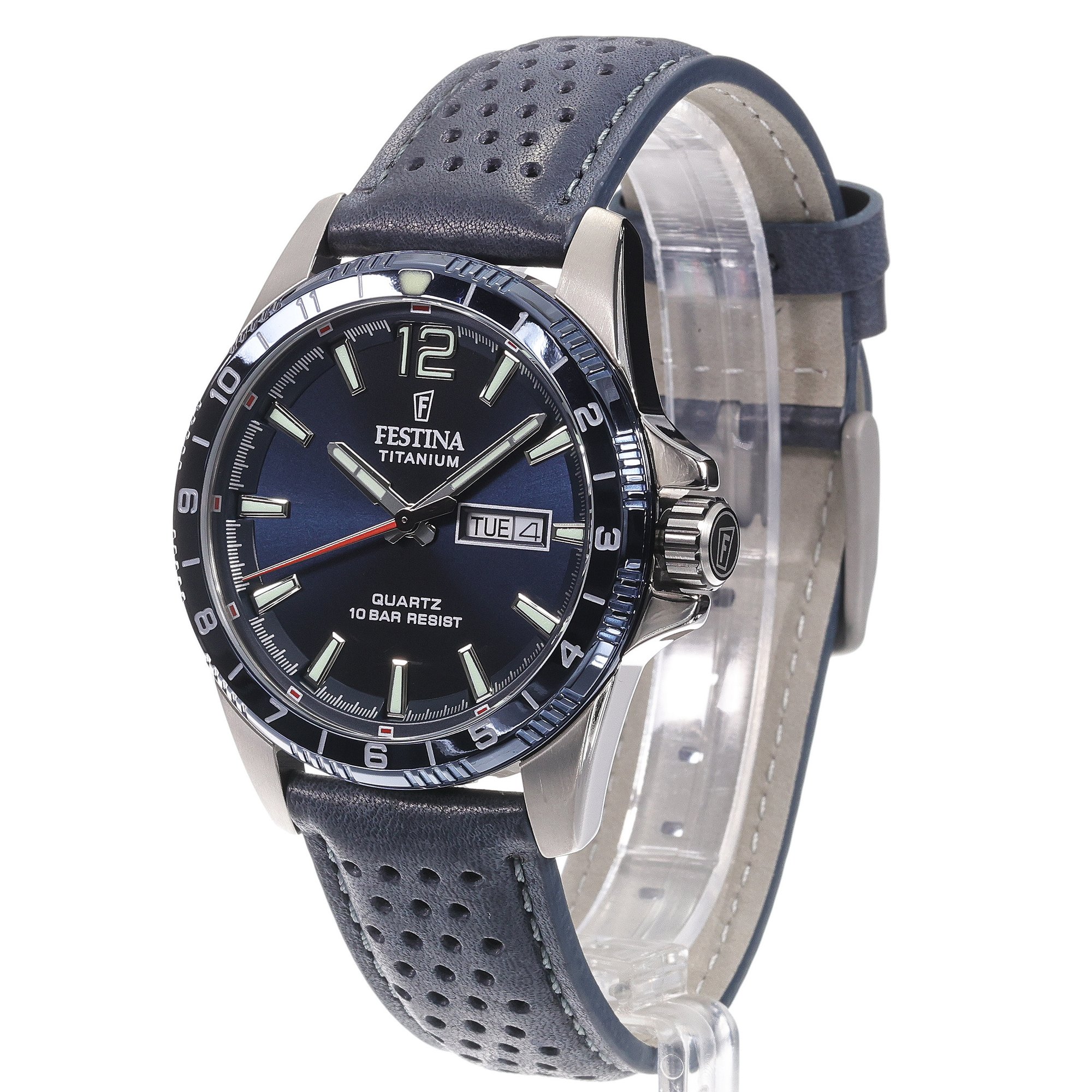 Festina F20699-2 Titanium Day Date zegarek klasyczny Titanium - miniatura 2