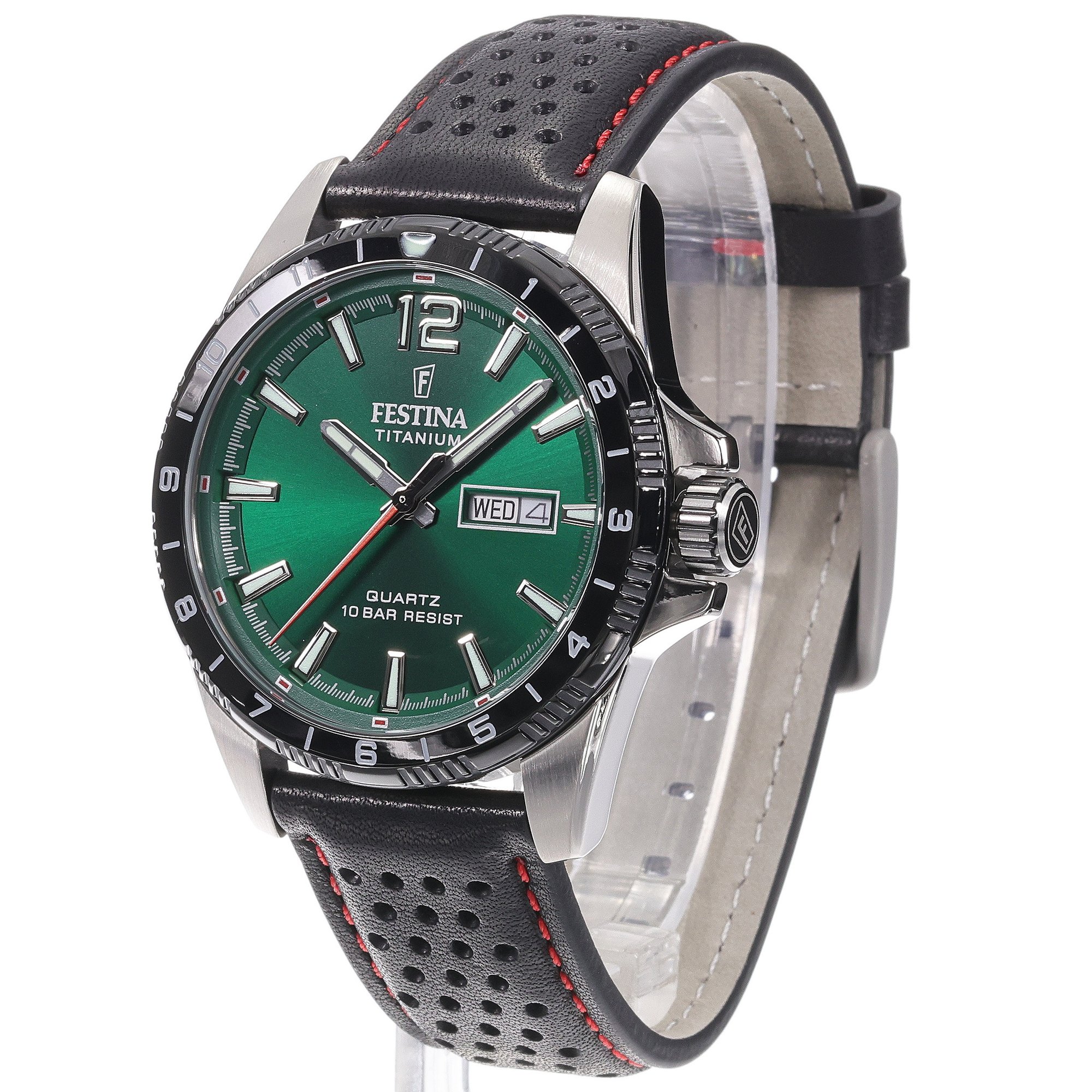Festina F20699-3 Titanium Day Date zegarek klasyczny Titanium - miniatura 2
