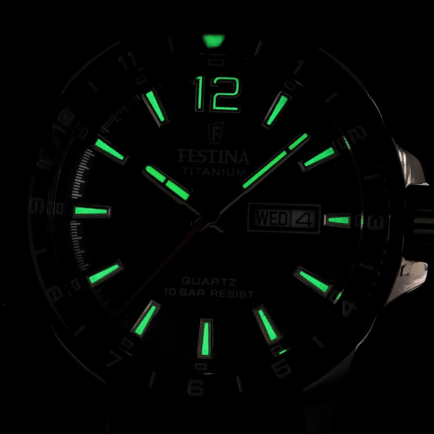 Festina F20699-3 zegarek szary klasyczny Titanium pasek - miniatura 5