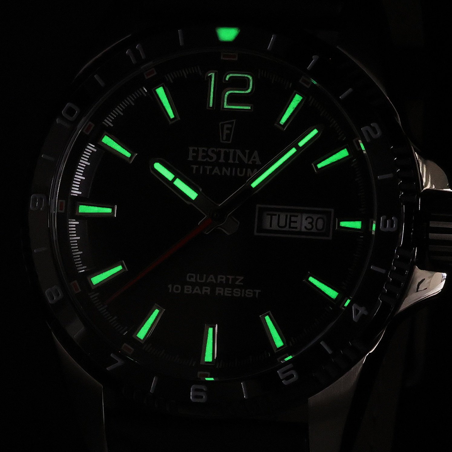 Festina F20699-4 zegarek szary klasyczny Titanium pasek - miniatura 5